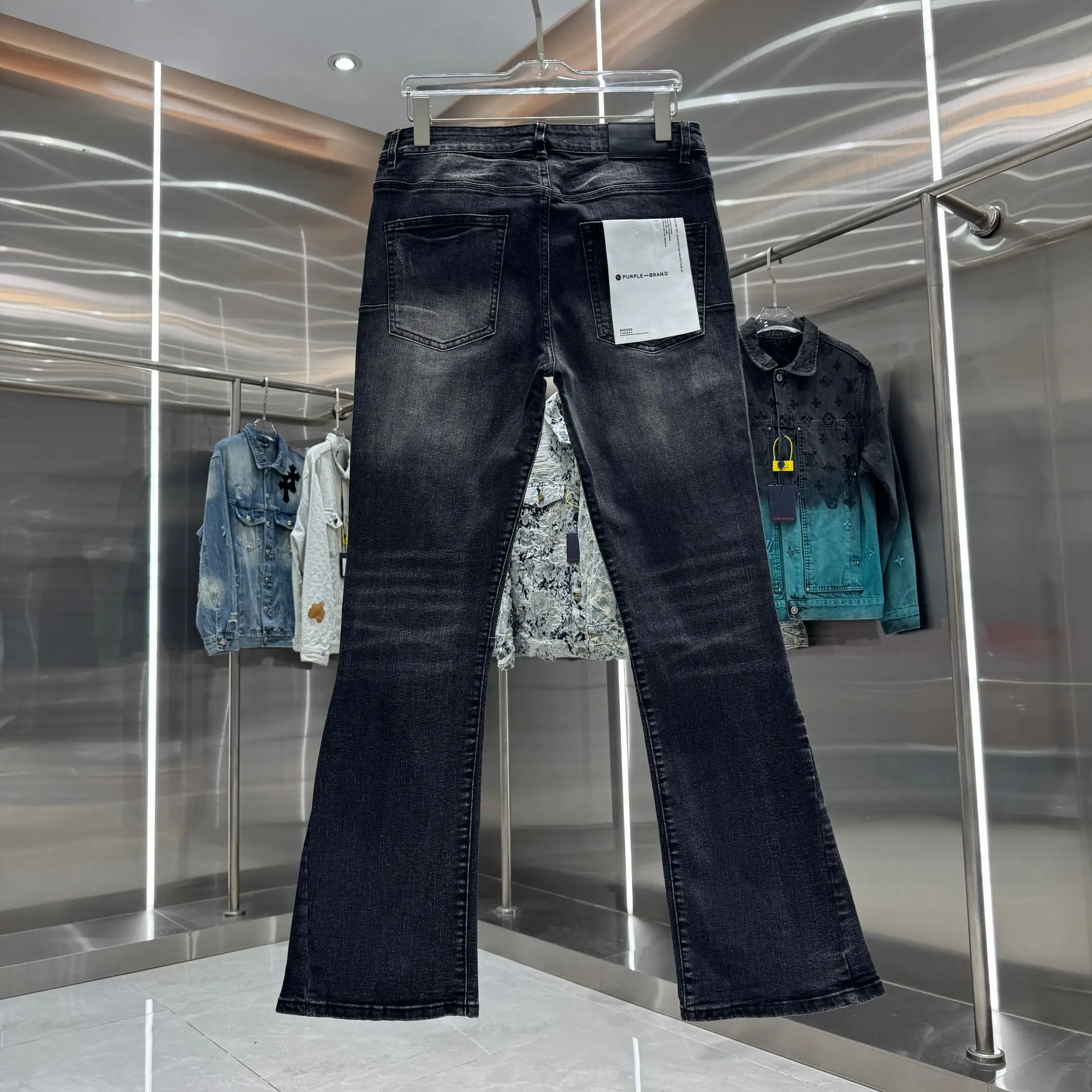 Purple Brand Distressed Bootcut Jeans D21019110 — view 2