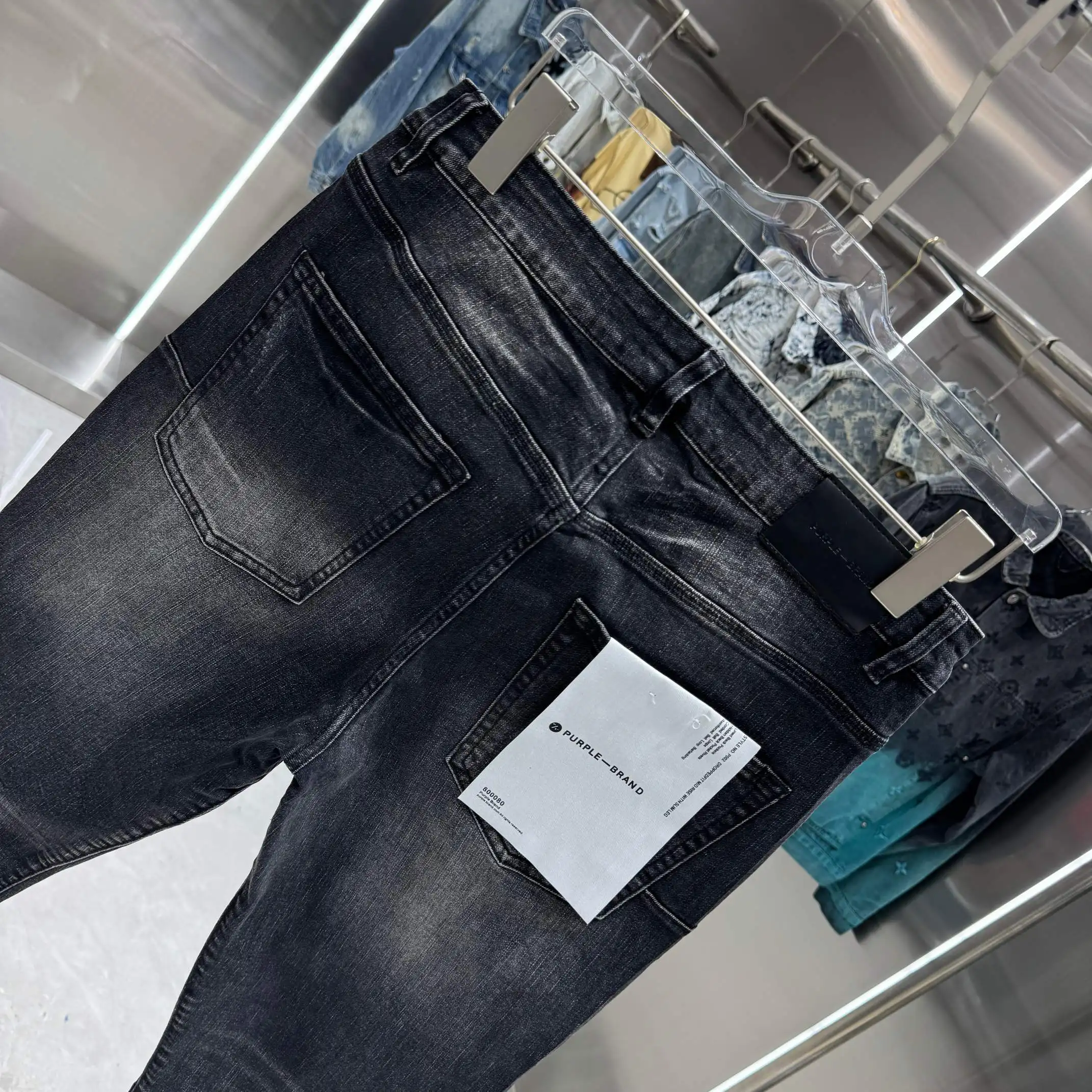 Purple Brand Distressed Bootcut Jeans D21019110 — view 5