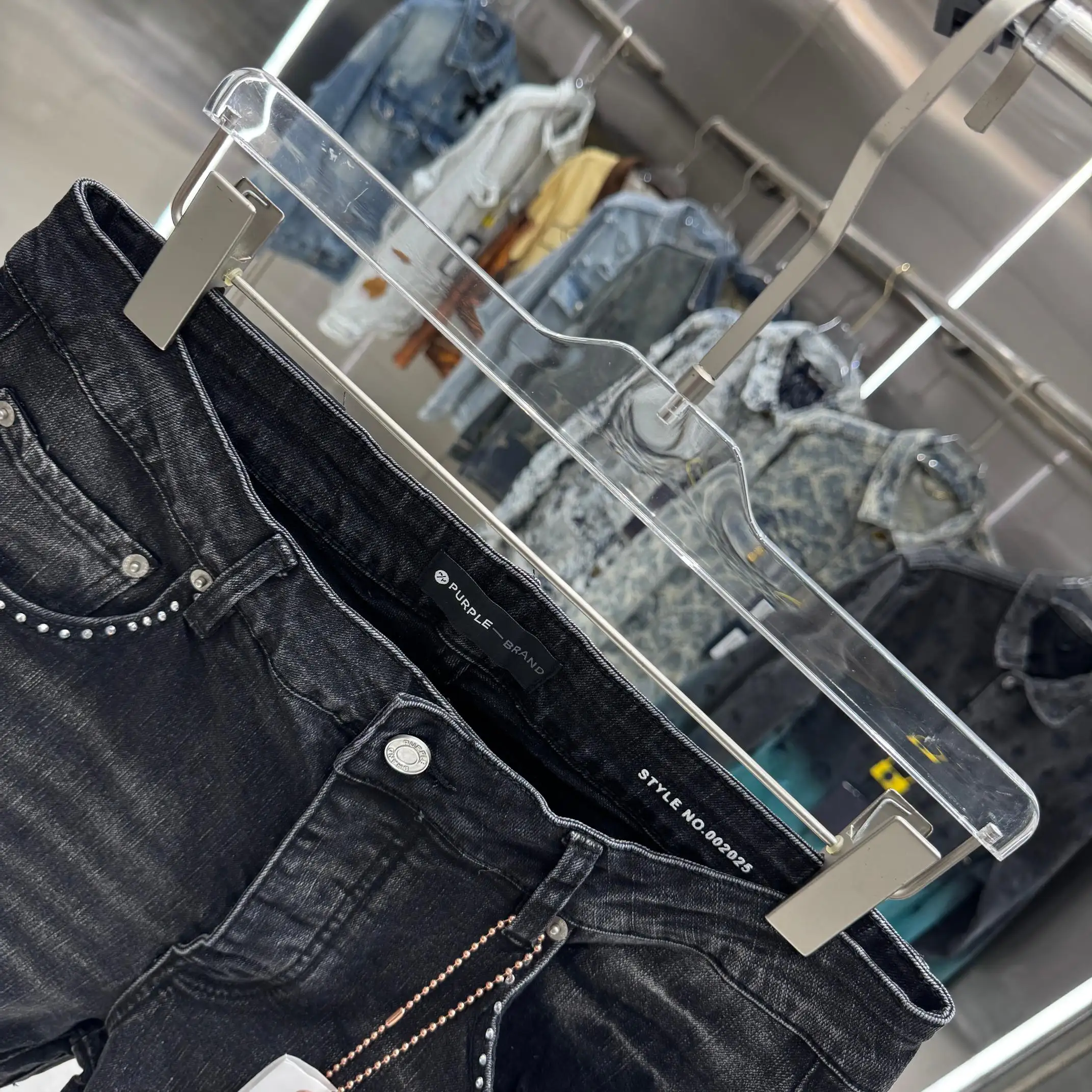 Purple Brand Distressed Bootcut Jeans D21019110 — view 8