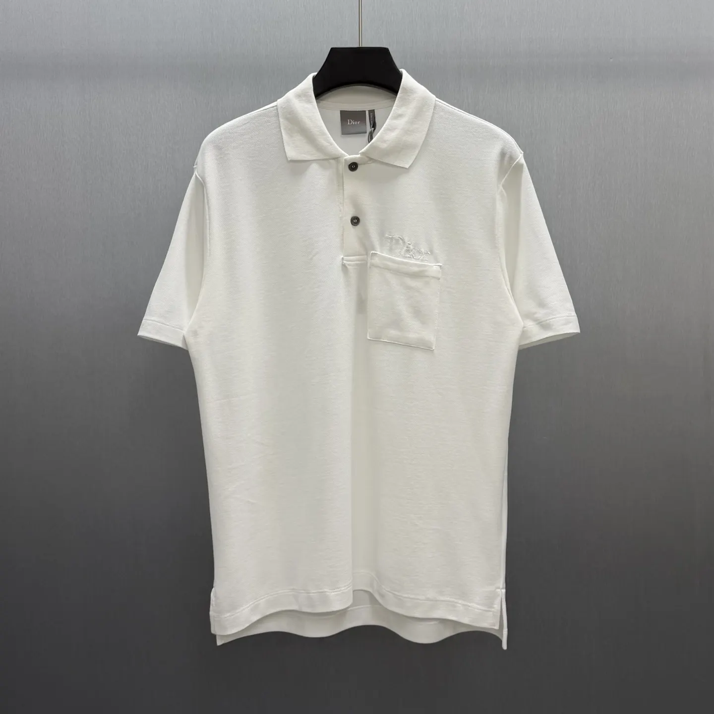 Embroidered Cotton-Piqué Pocket Polo Shirt D21014571