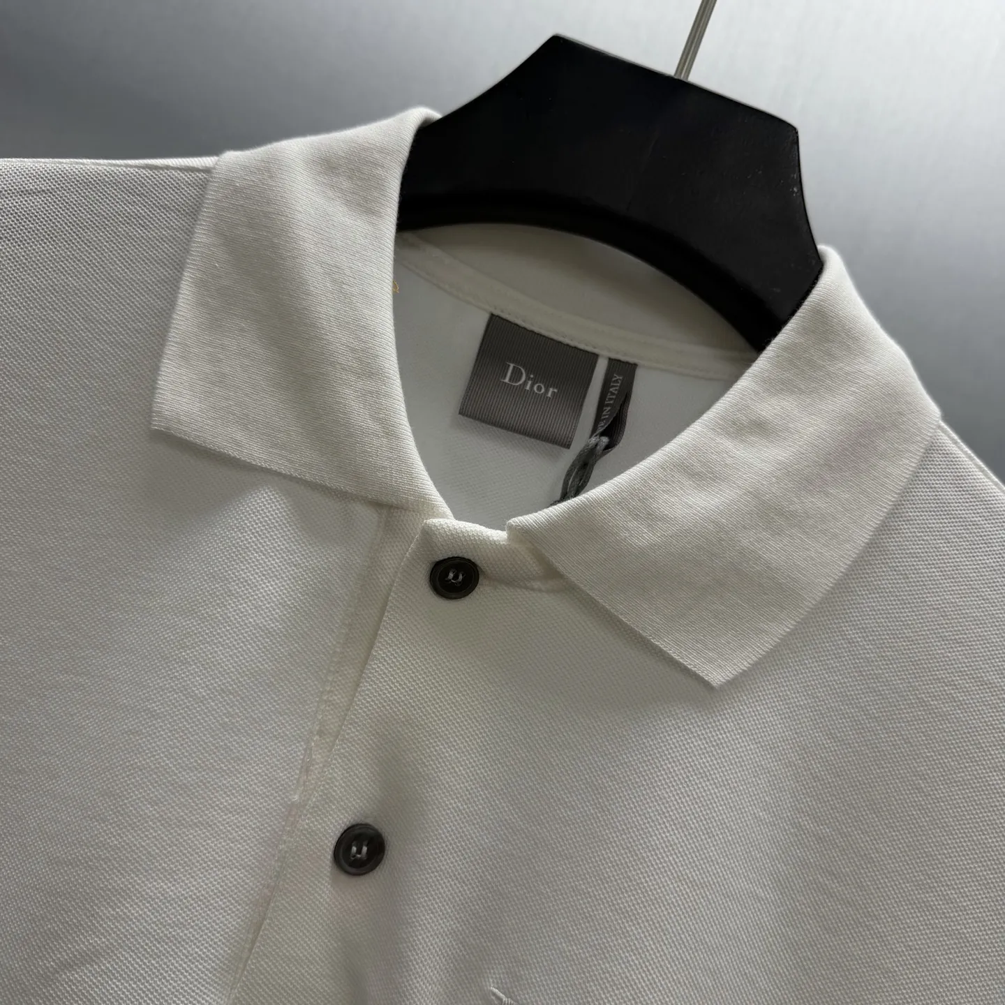 Embroidered Cotton-Piqué Pocket Polo Shirt D21014571 — view 5