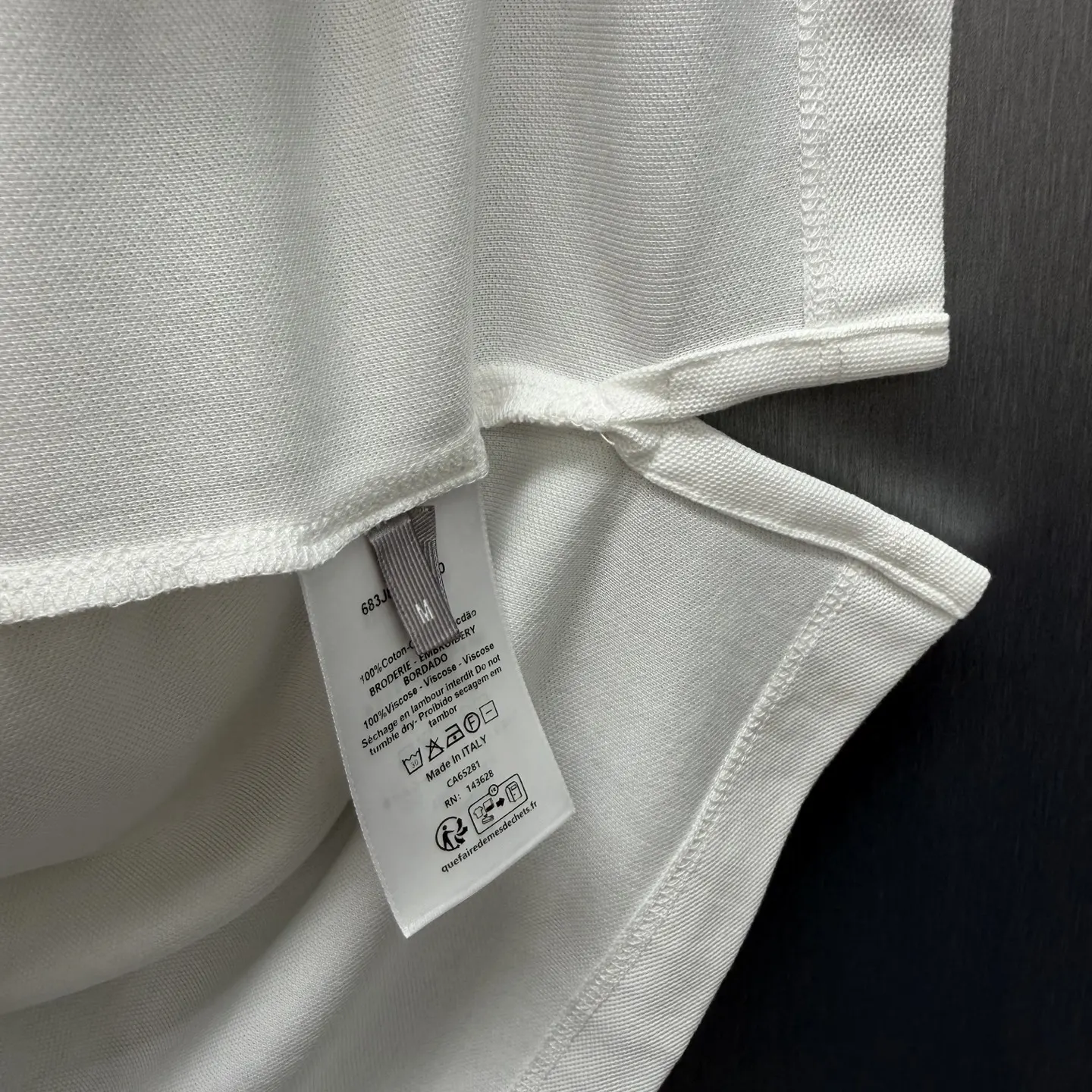 Embroidered Cotton-Piqué Pocket Polo Shirt D21014571 — view 8