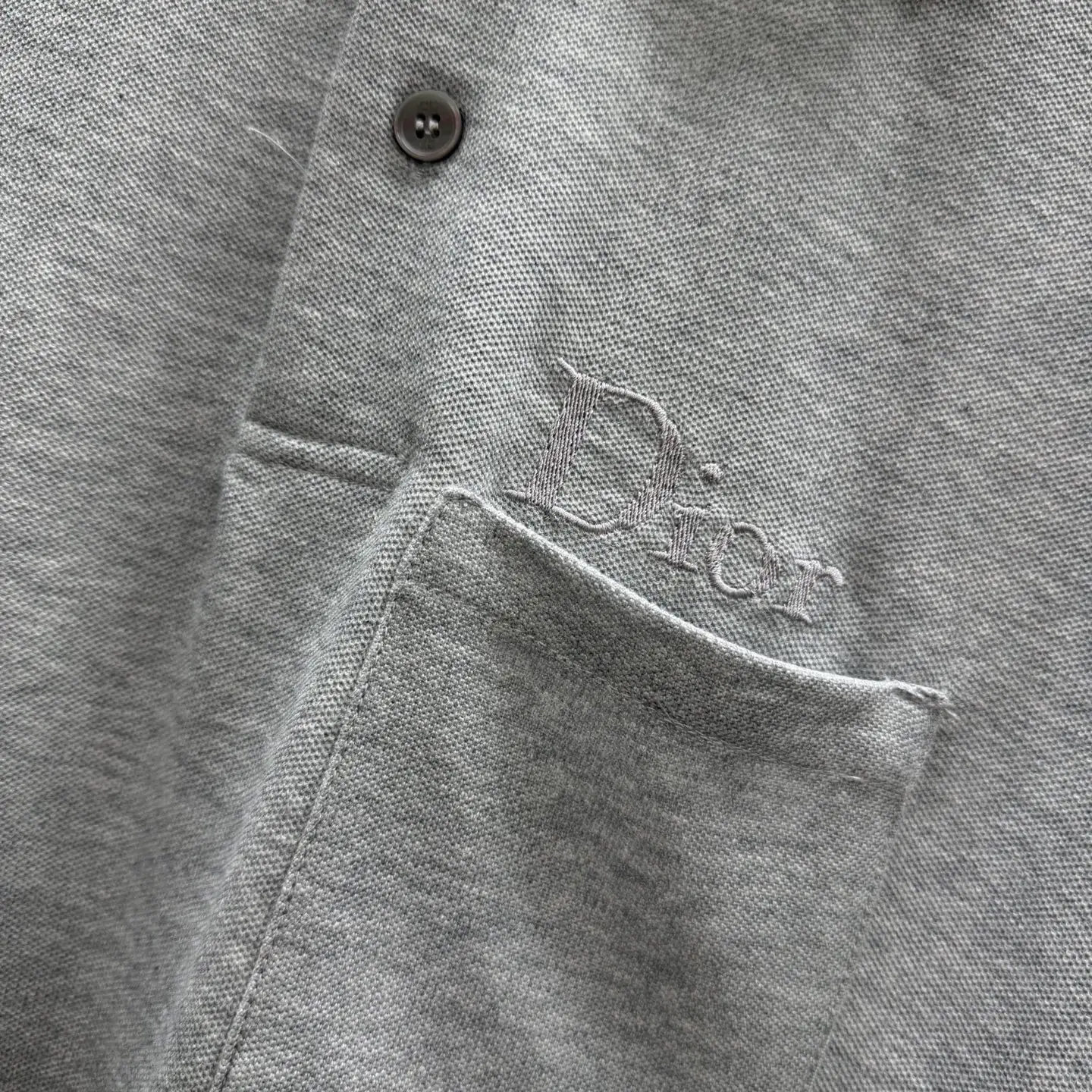 Embroidered Cotton-Piqué Pocket Polo Shirt D21014570 — view 4