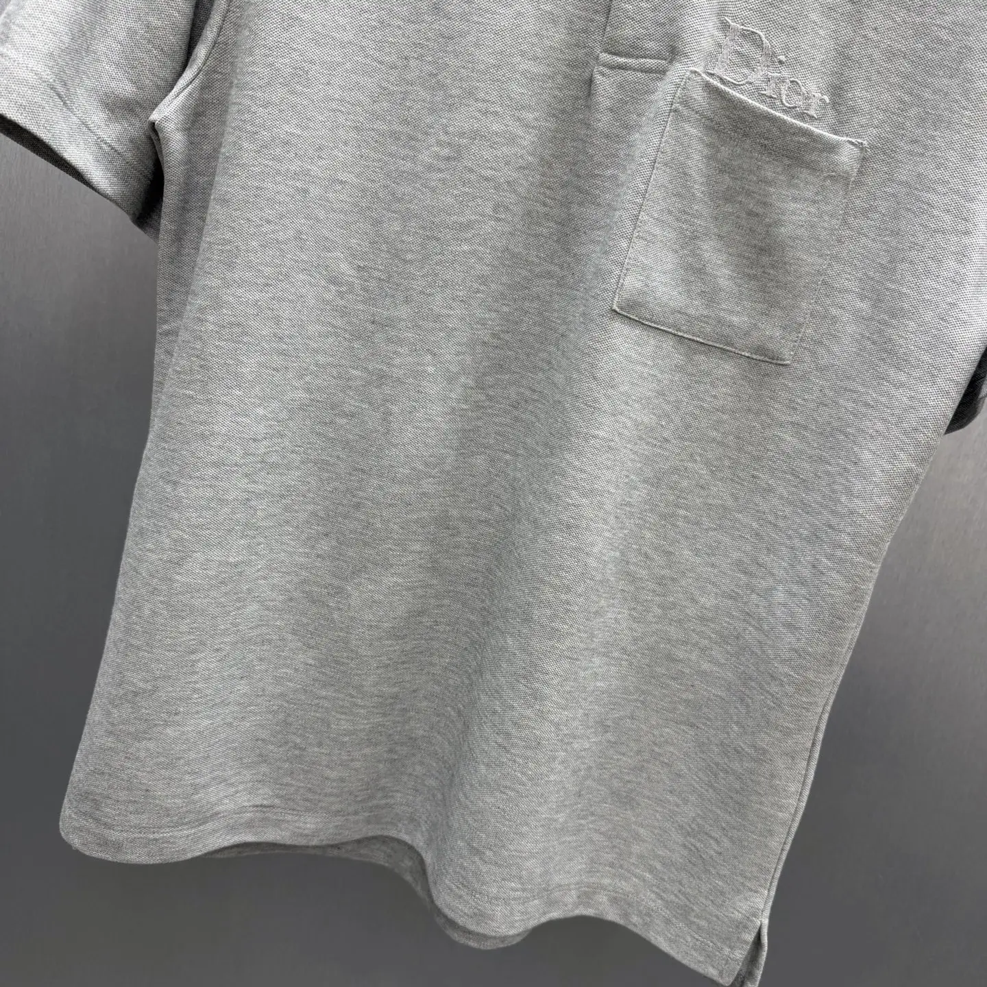 Embroidered Cotton-Piqué Pocket Polo Shirt D21014570 — view 6