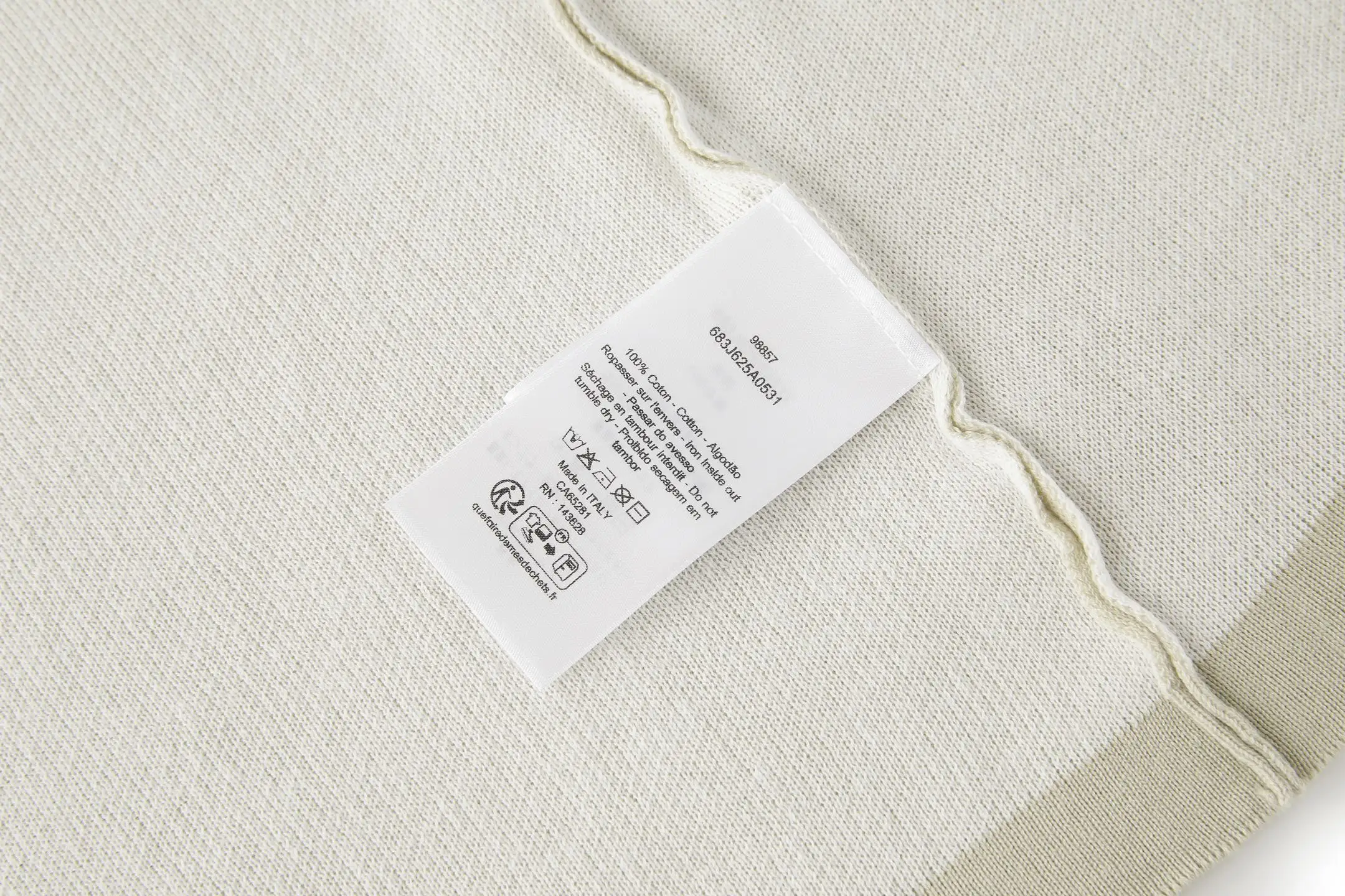 Logo Jacquard Cotton-Knit T-Shirt D21522351 — view 9