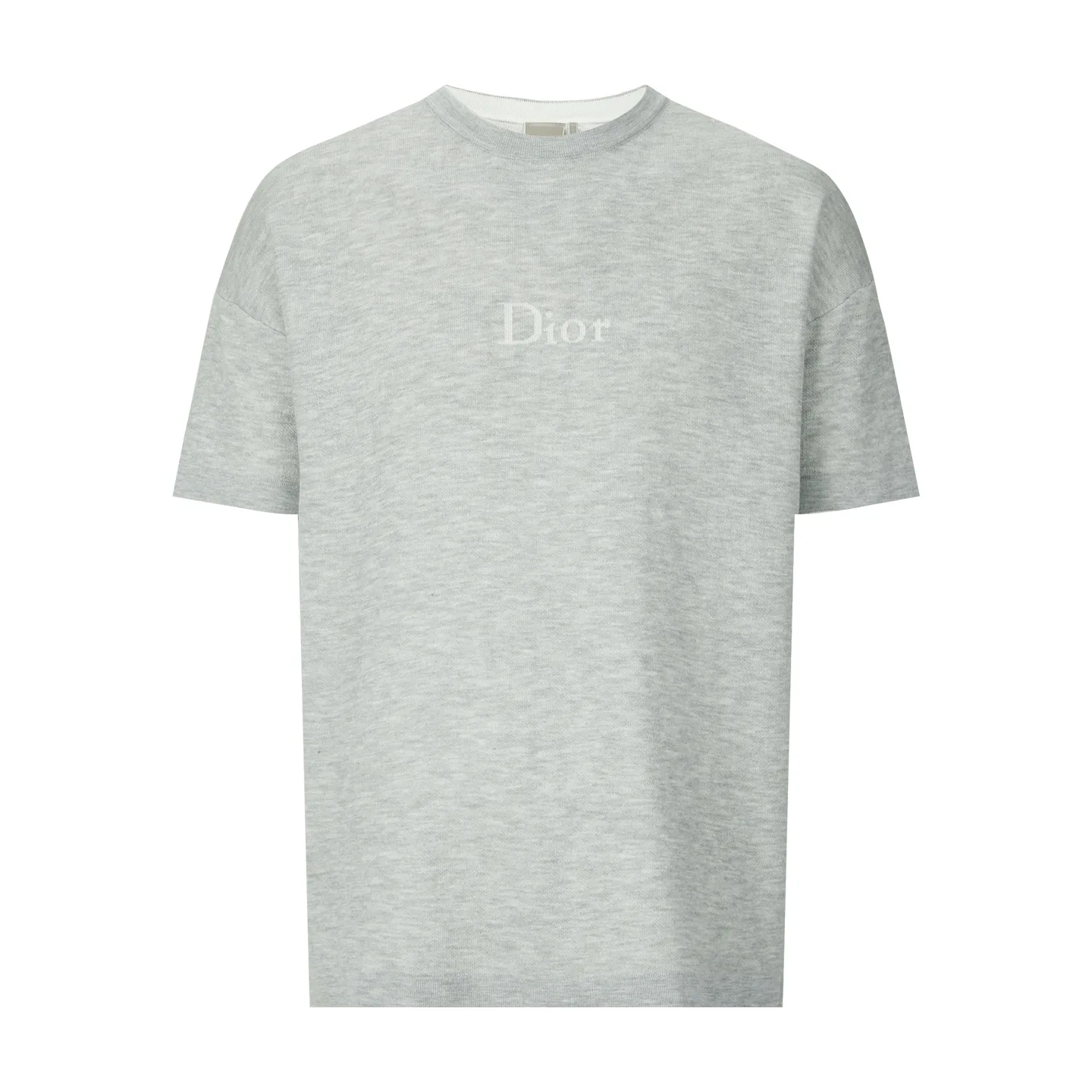 Logo Jacquard Cotton Knit T-Shirt D21522350