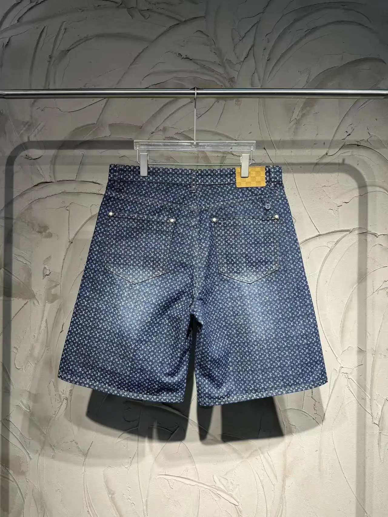 Monogram All-Over Print Denim Shorts D21524319 — view 2