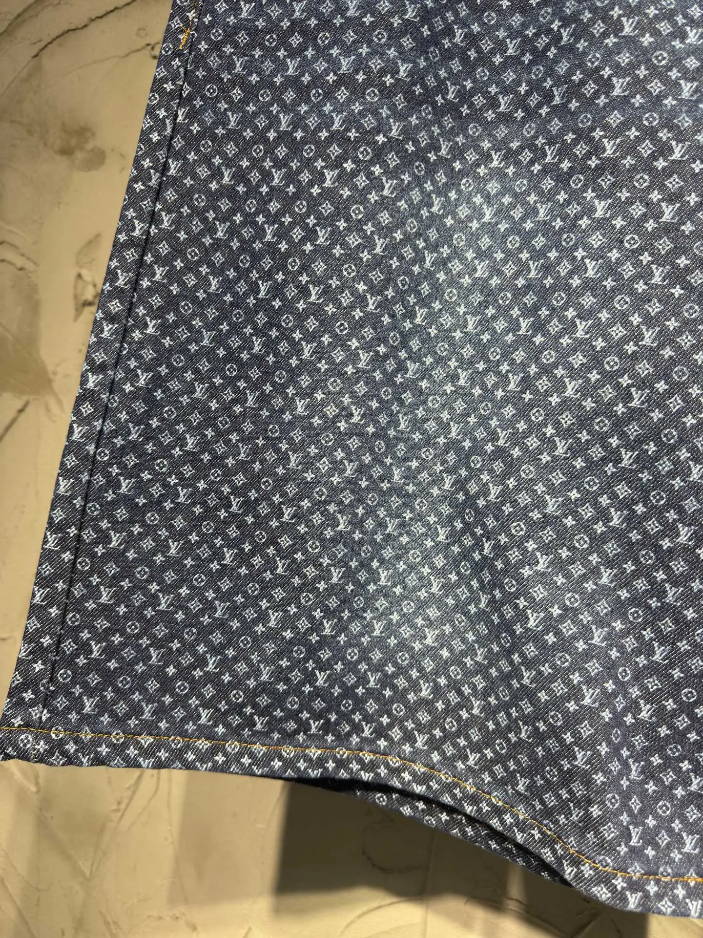 Monogram All-Over Print Denim Shorts D21524319 — view 8