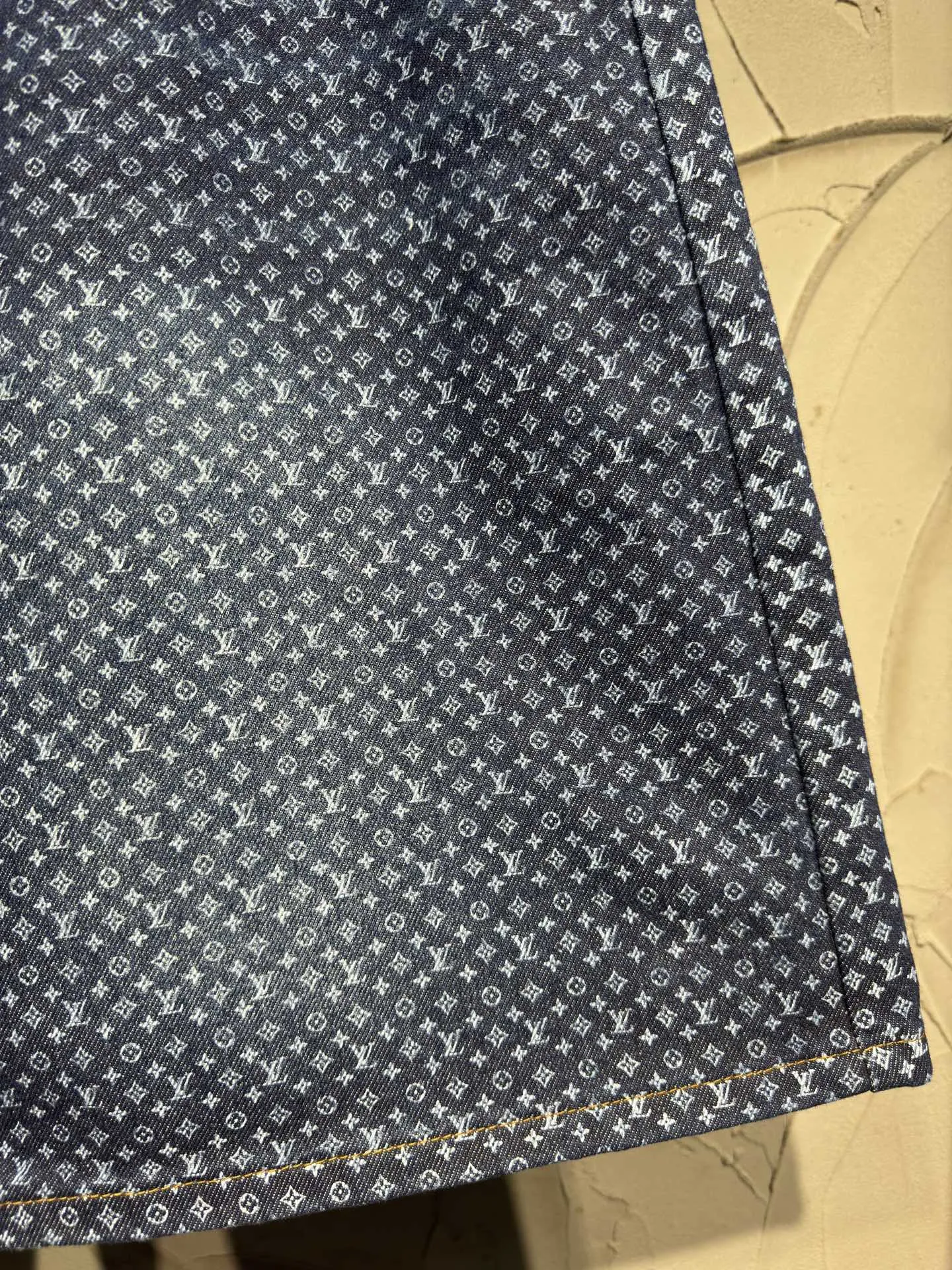 Monogram All-Over Print Denim Shorts D21524319 — view 9