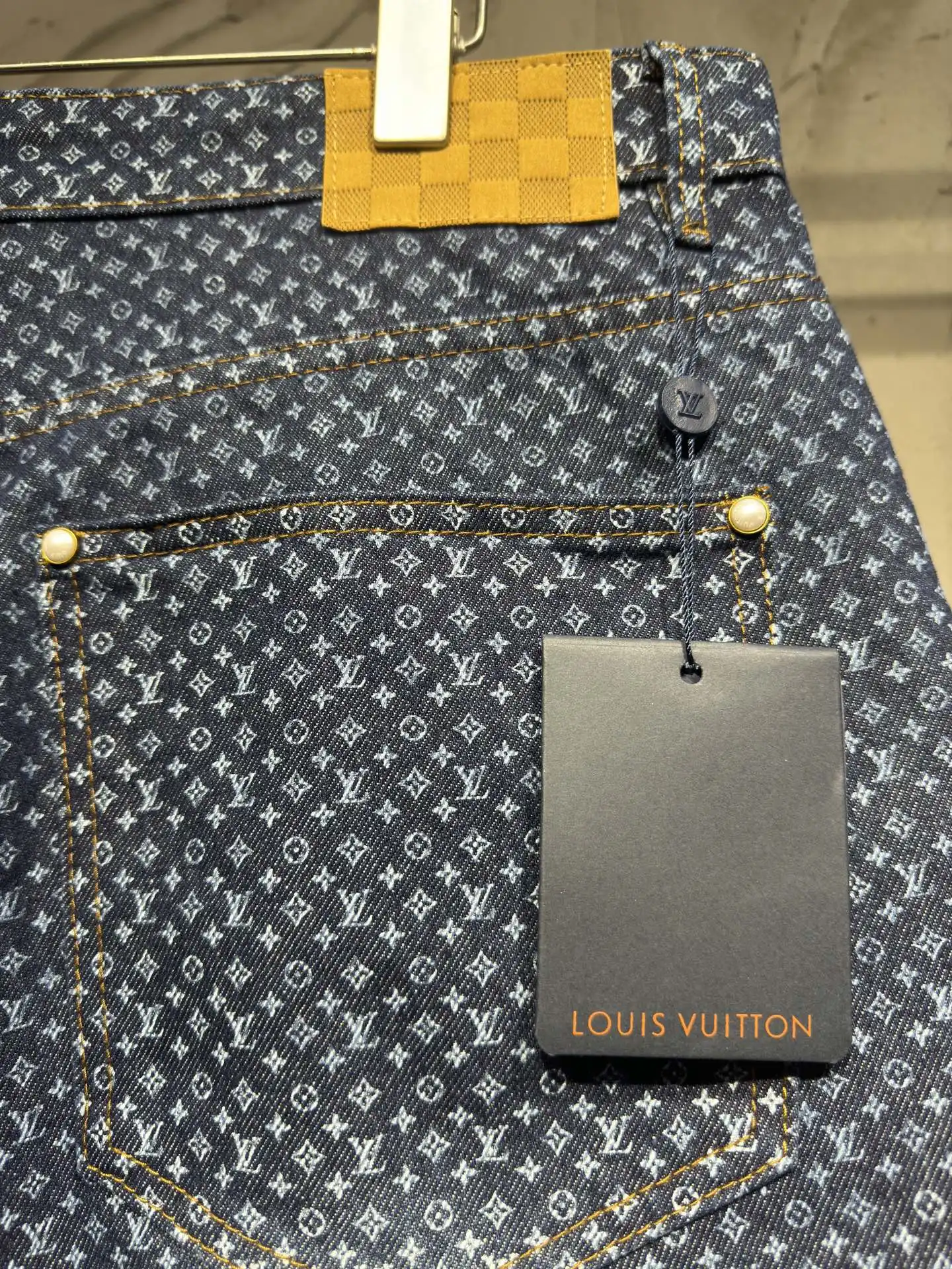 Monogram All-Over Print Denim Shorts D21524319 — view 20