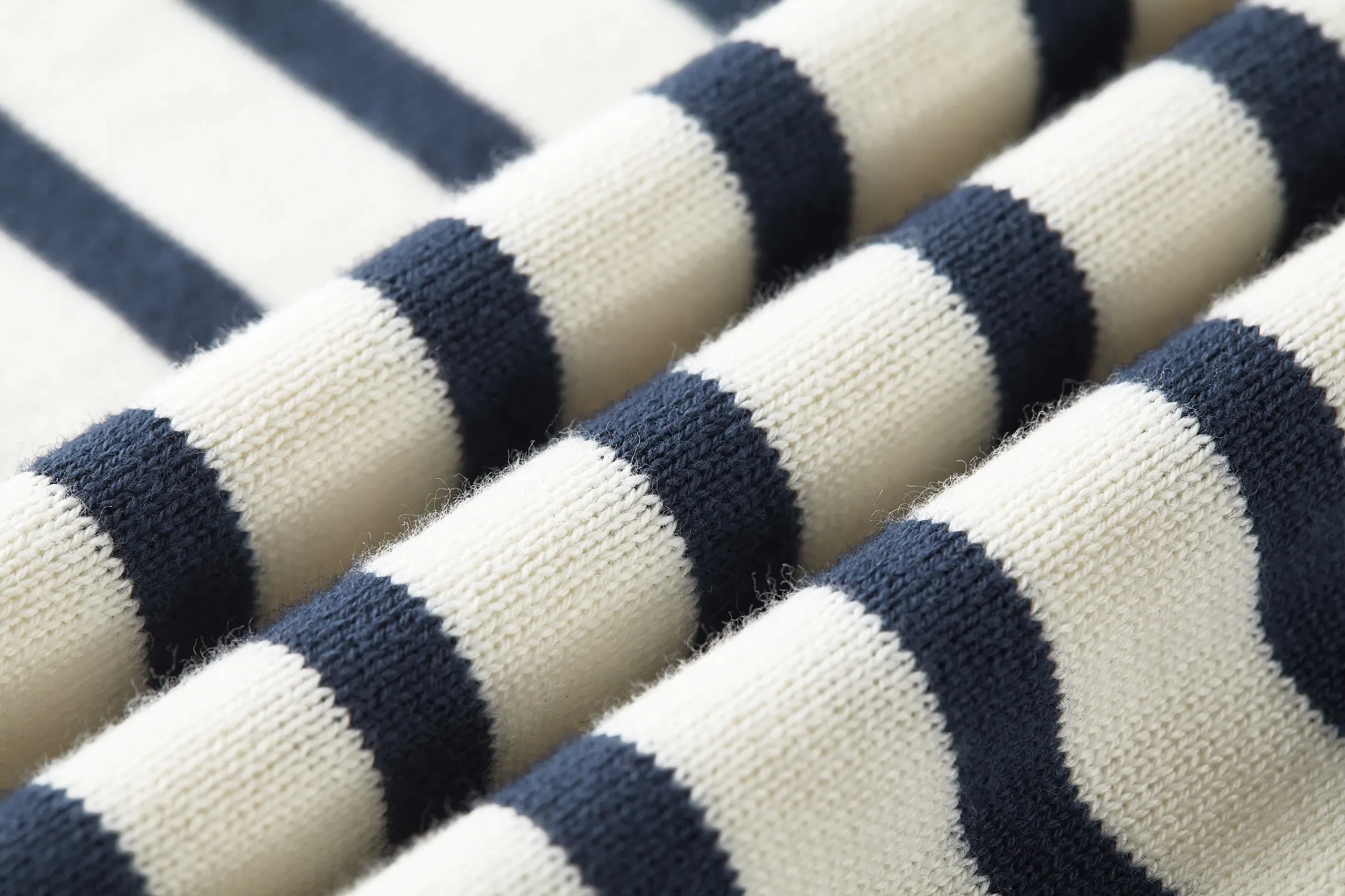 Striped Wool-Blend Knit T-Shirt D21522390 — view 7