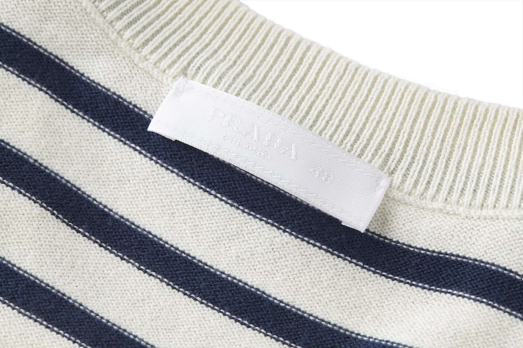 Striped Wool-Blend Knit T-Shirt D21522390 — view 8
