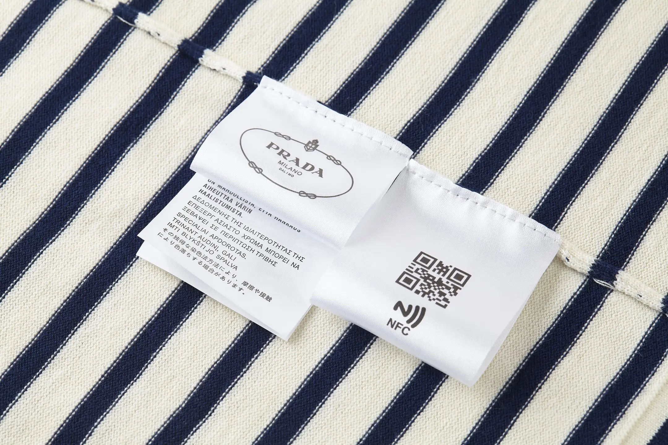 Striped Wool-Blend Knit T-Shirt D21522390 — view 9
