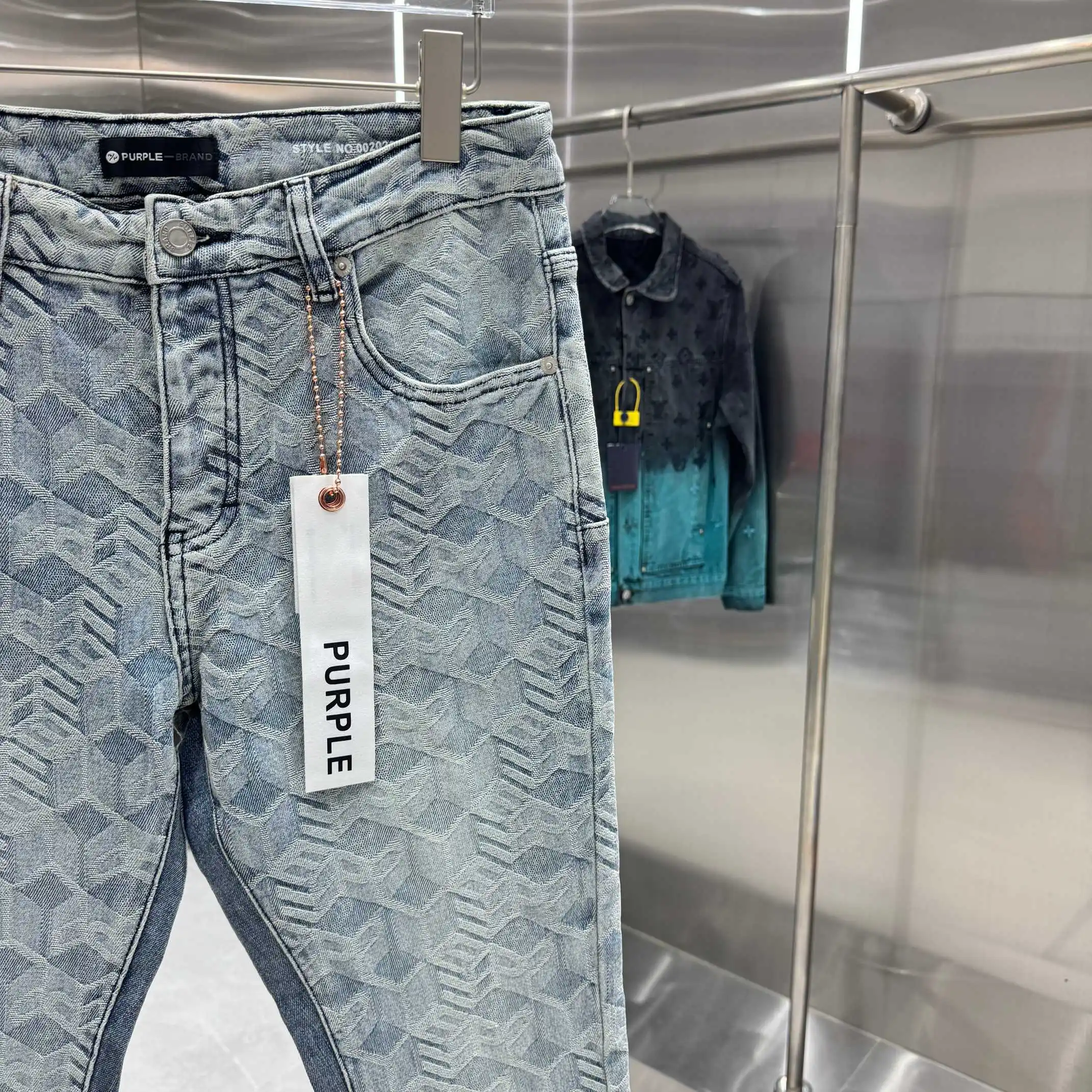 Monogram Embossed Flare-Leg Jeans D21519160 — view 7
