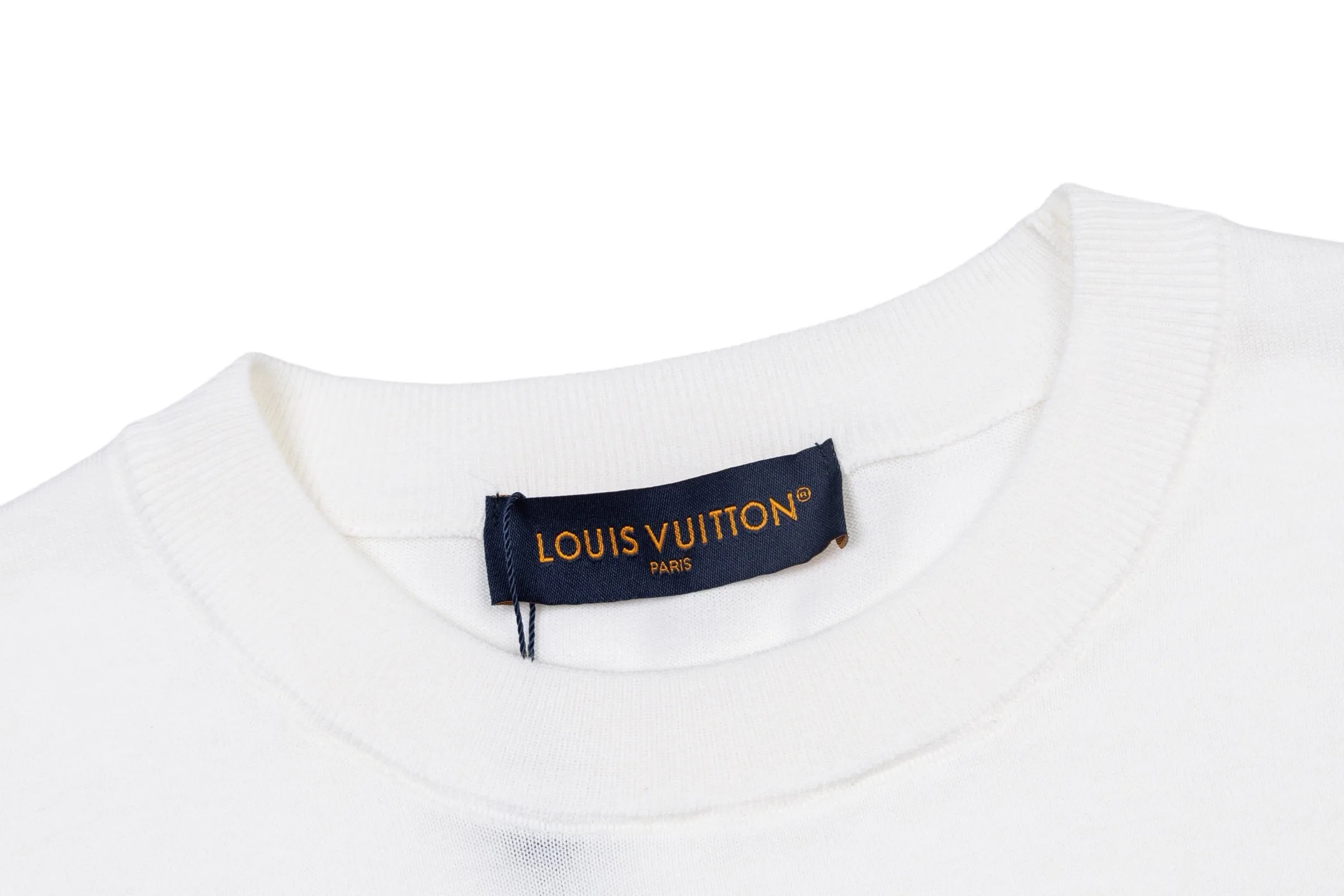 Logo Jacquard Cotton Knit T-Shirt D22014204 — view 3