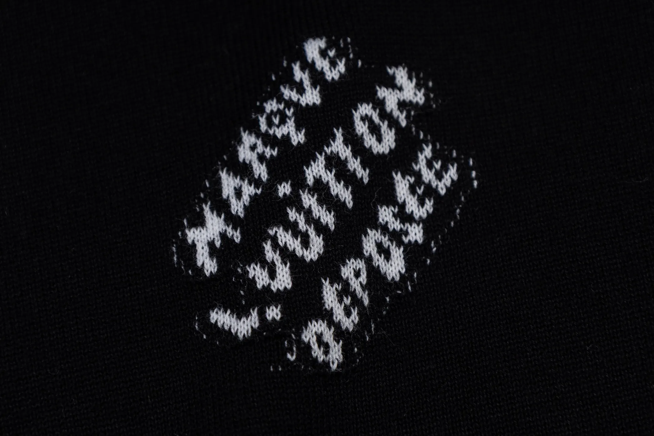 Logo Jacquard Cotton Knit T-Shirt D22014203 — view 5