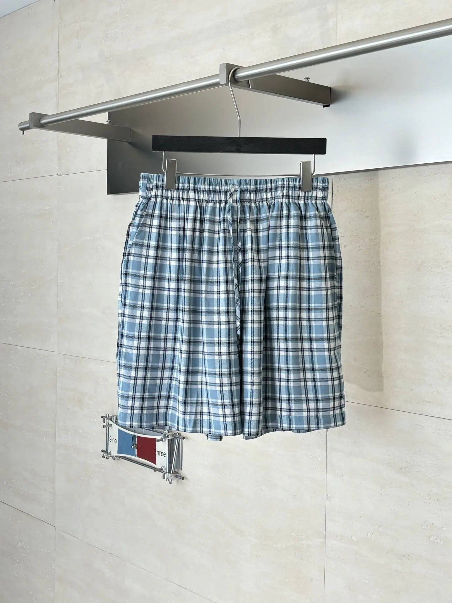 Plaid Cotton Poplin Shorts D22018640