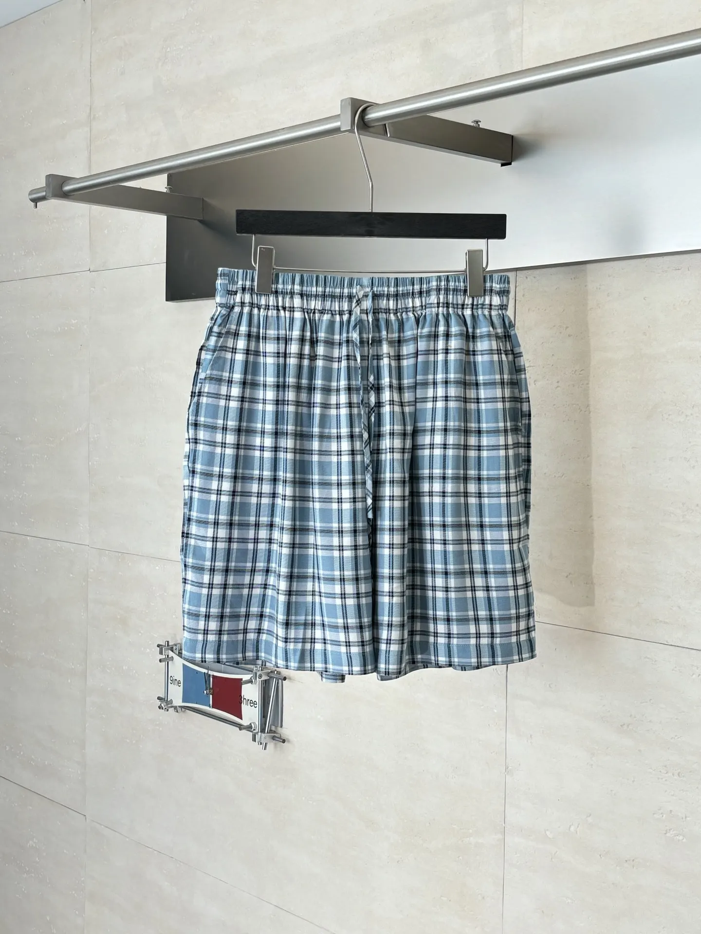 Plaid Cotton Poplin Shorts D22018640