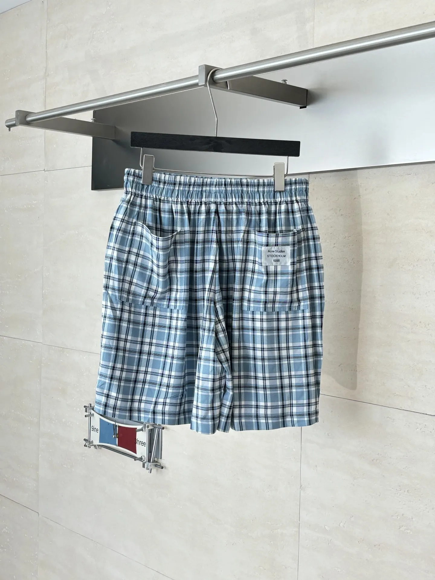 Plaid Cotton Poplin Shorts D22018640 — view 2