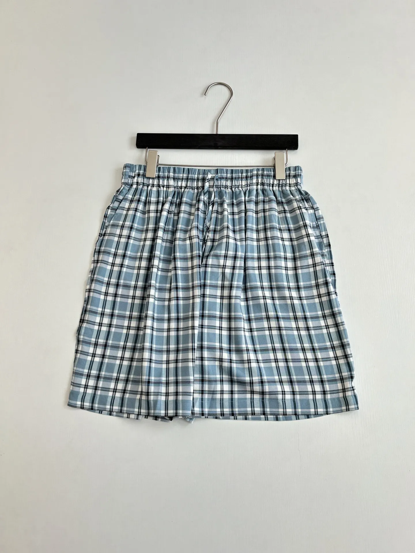 Plaid Cotton Poplin Shorts D22018640 — view 3