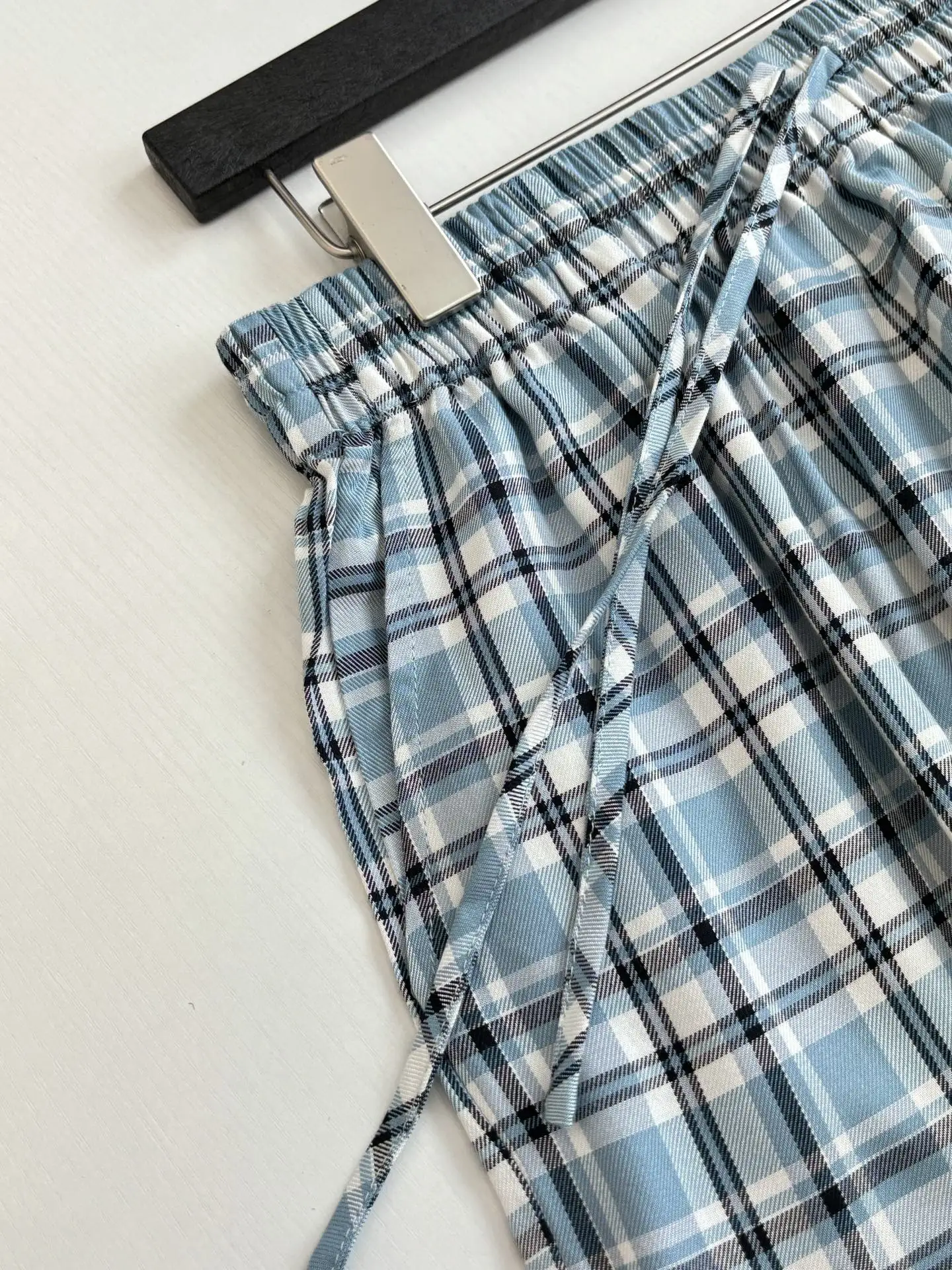 Plaid Cotton Poplin Shorts D22018640 — view 4