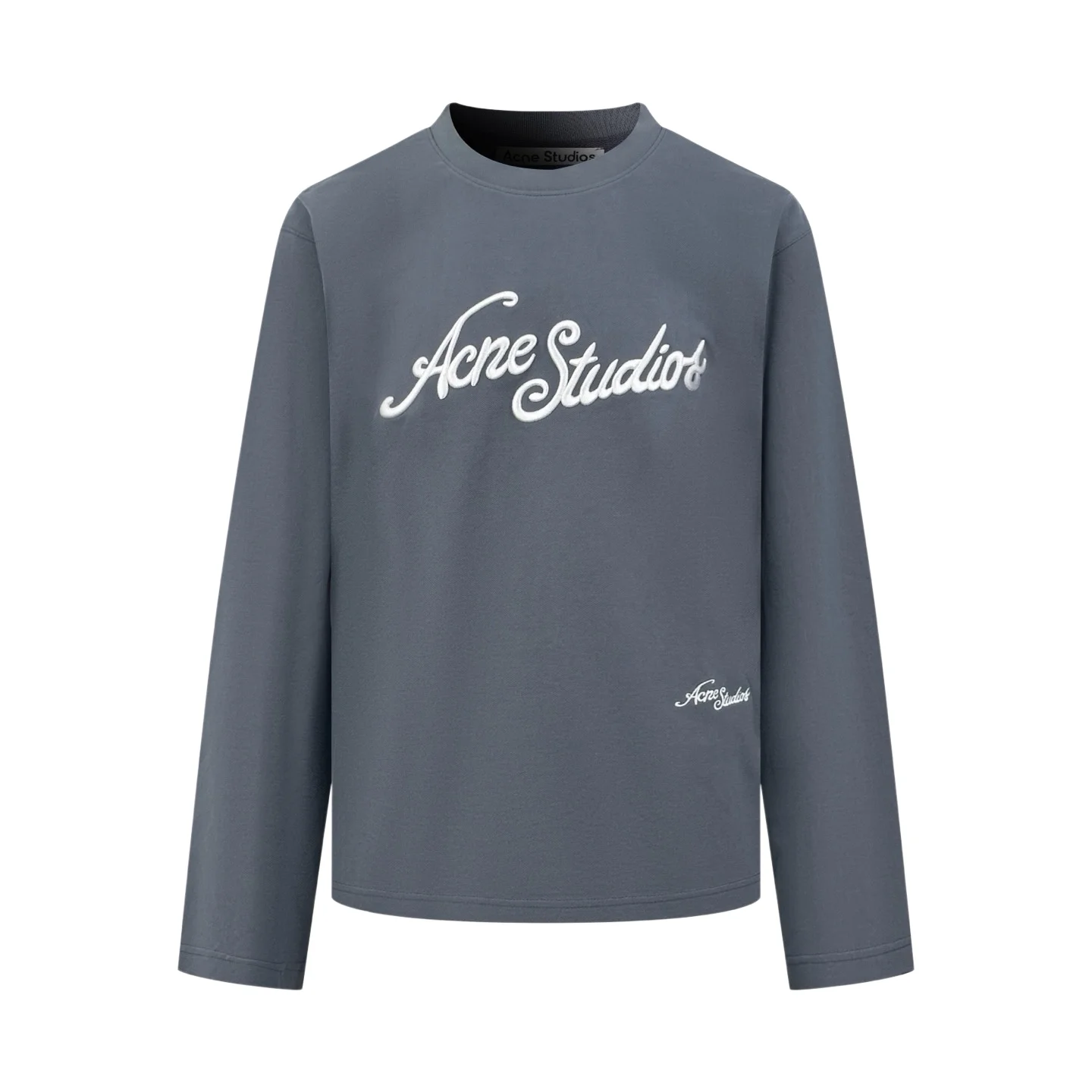 Logo Embroidered Long-Sleeve Cotton T-Shirt D22022308
