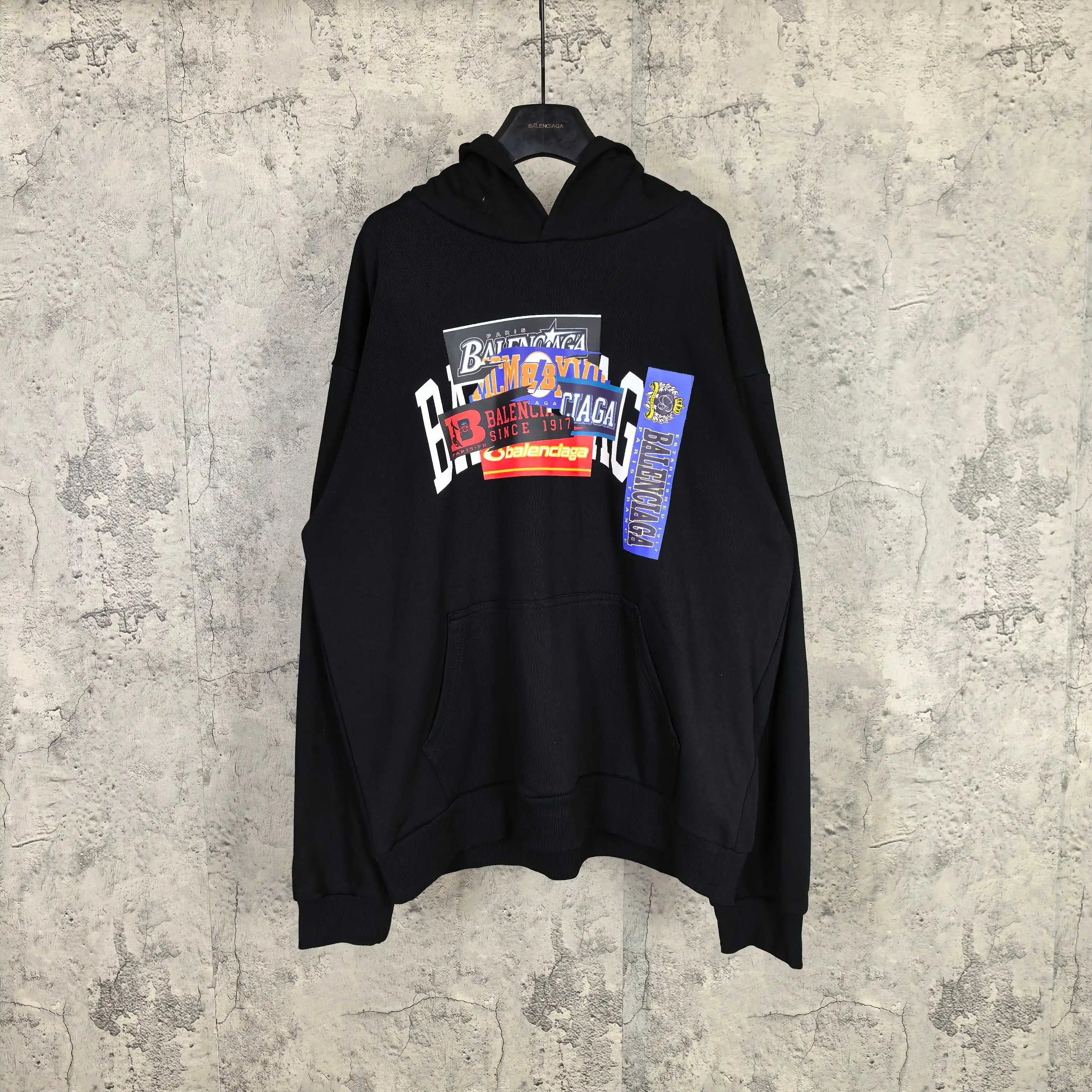 Bumper Stickers Logo Print Hoodie D22024470
