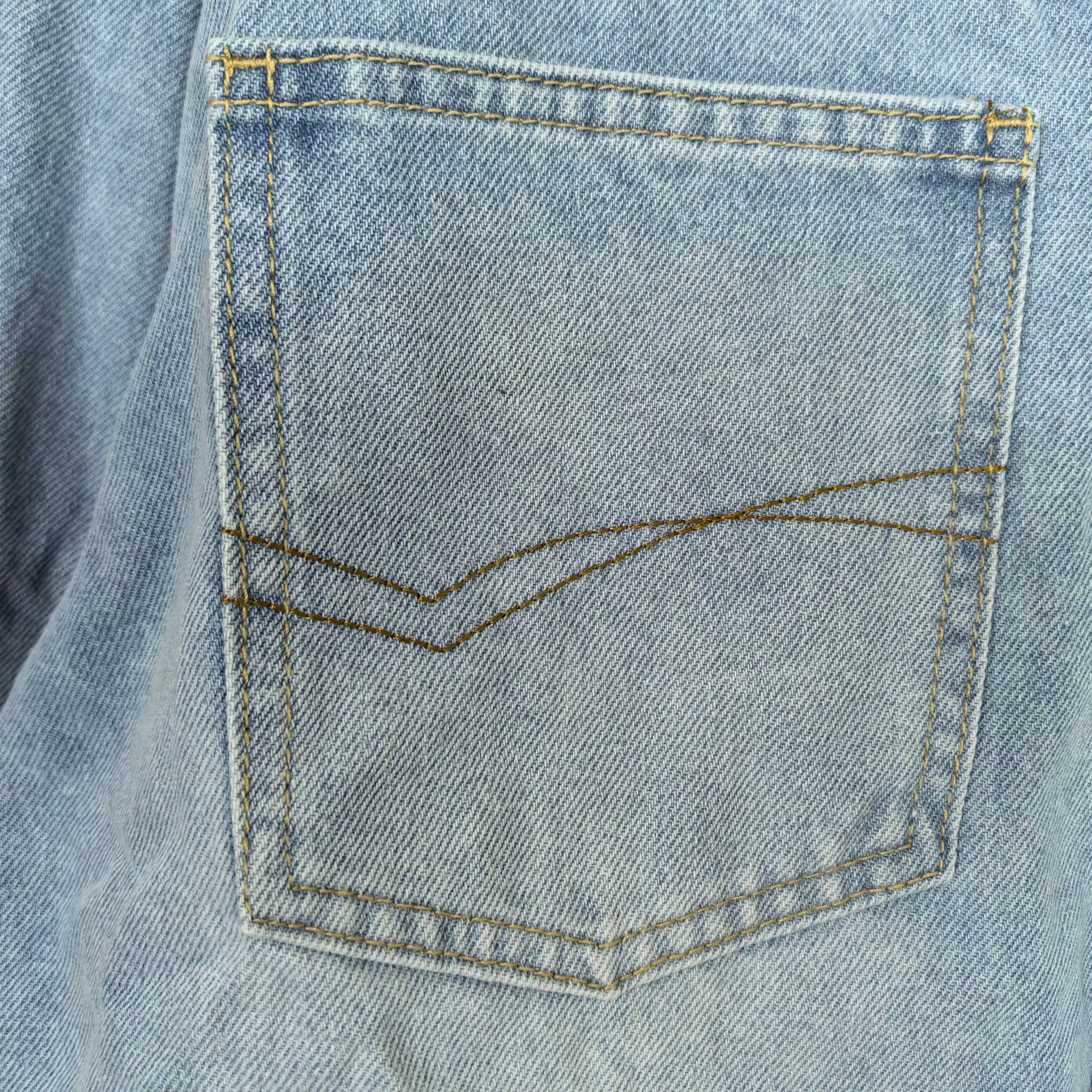 Oversized Washed Denim Shirt Jacket D22024469 — view 8