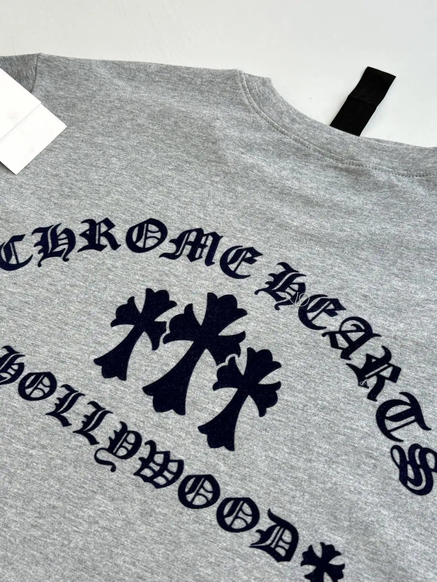 Chrome Hearts Flocked Cross Long-Sleeve T-Shirt D22018617 — view 8