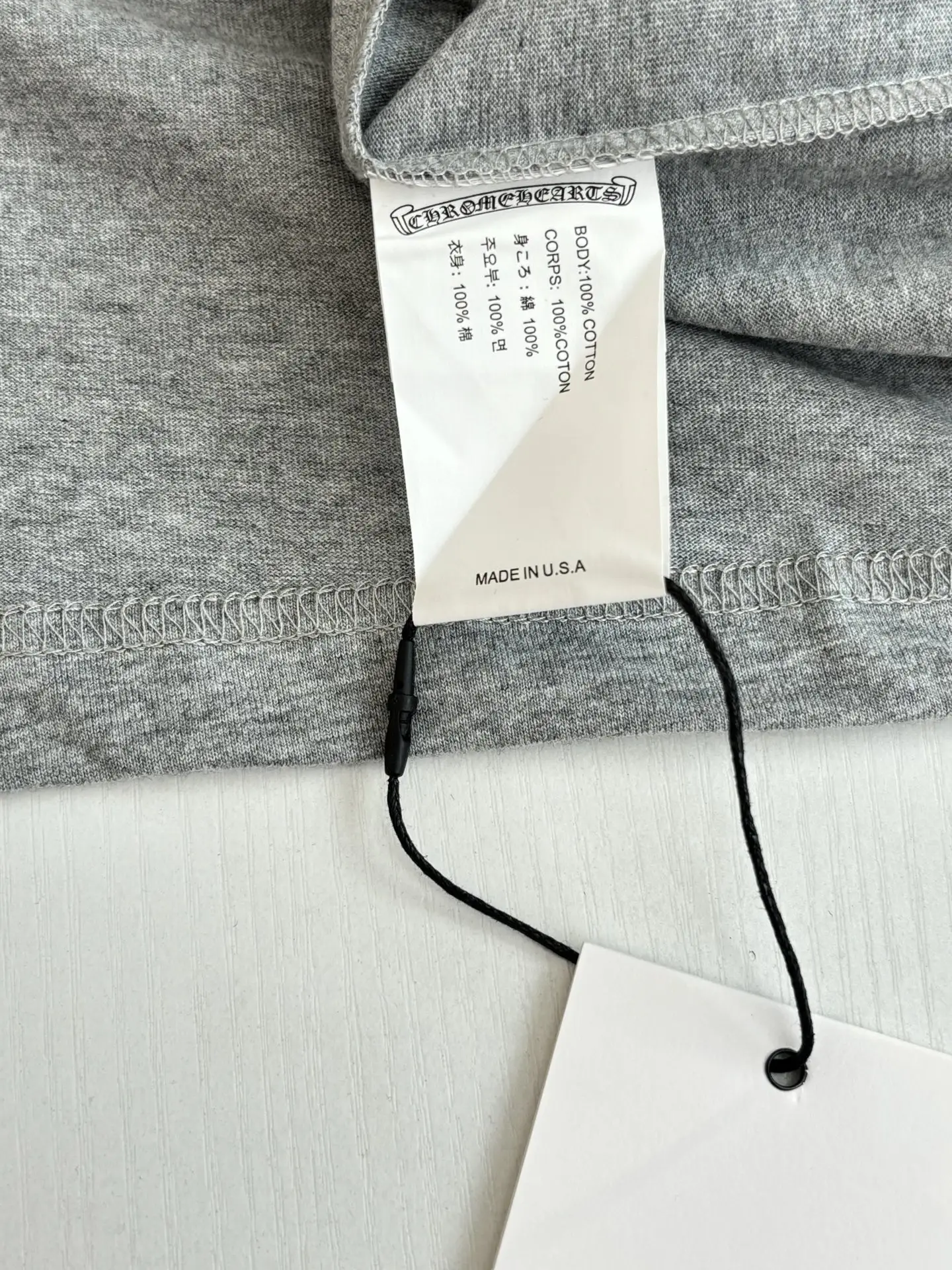 Chrome Hearts Flocked Cross Long-Sleeve T-Shirt D22018617 — view 10