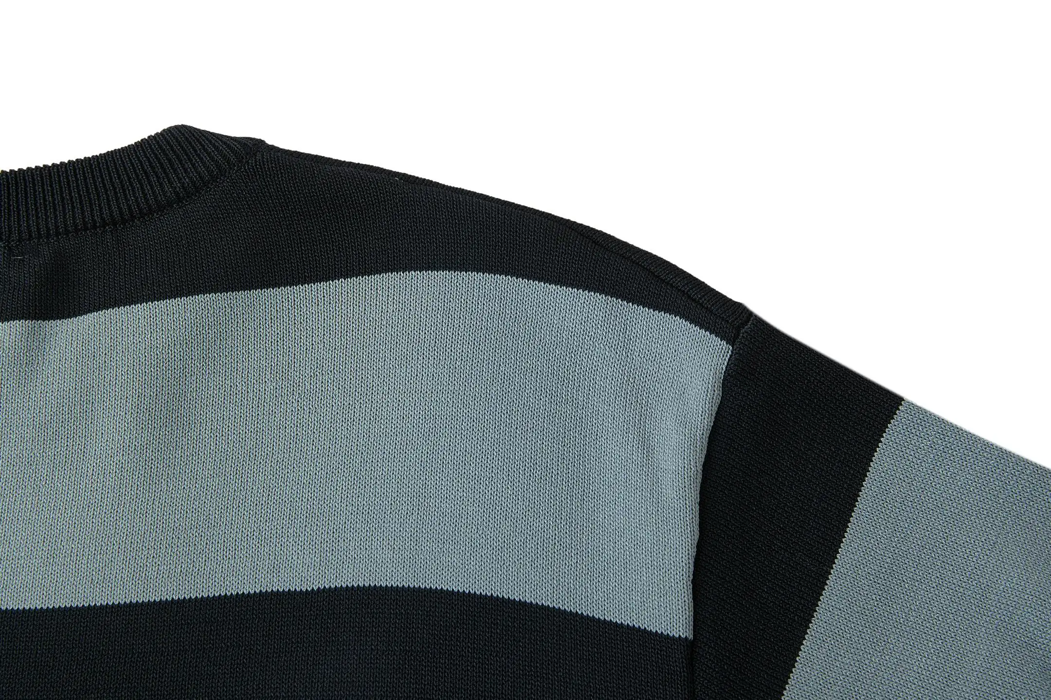 Striped Cotton Knit Short-Sleeve Sweater D22019171 — view 6