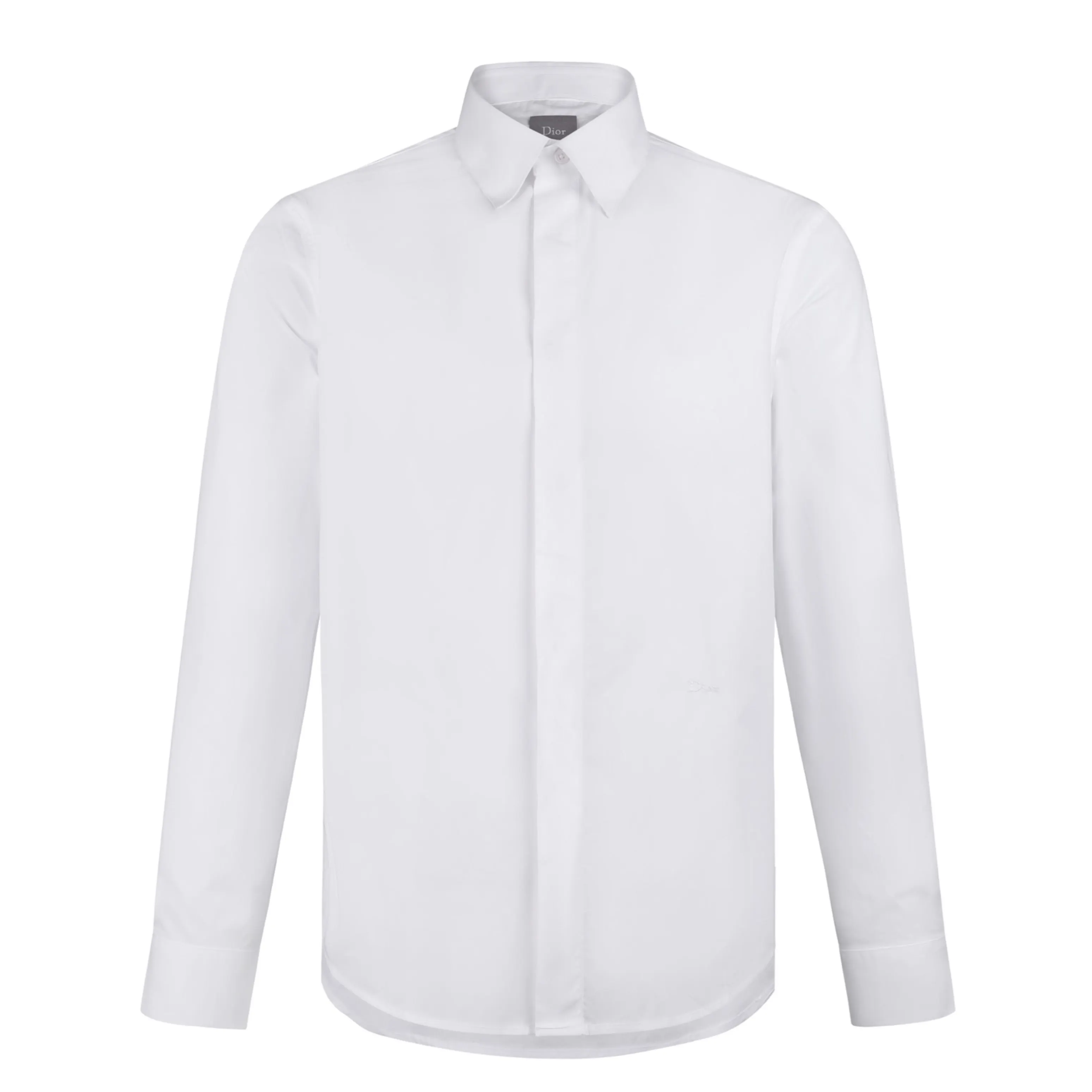 Embroidered Cotton Poplin Long-Sleeve Shirt D22022415