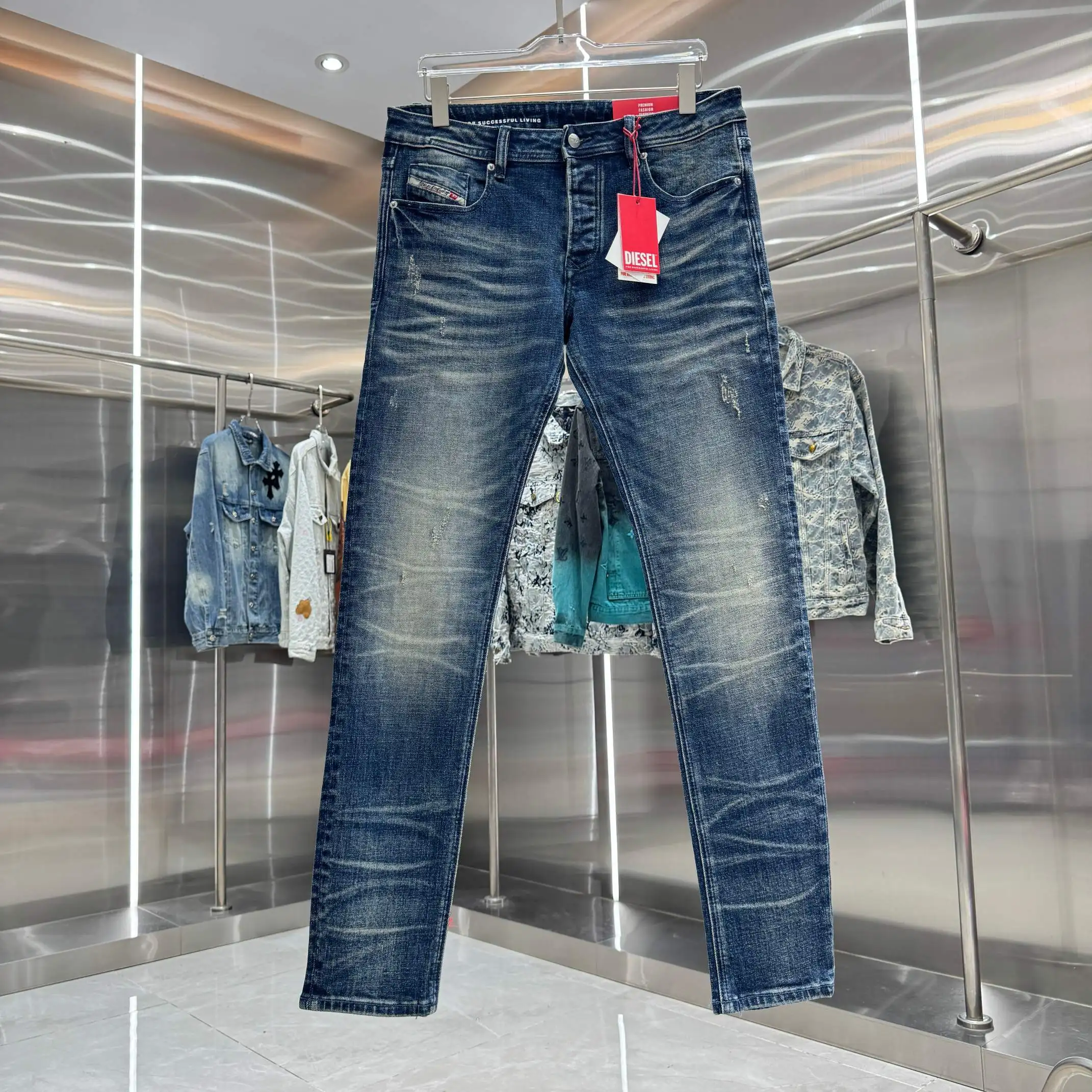 Diesel Distressed Slim-Fit Jeans D22019128