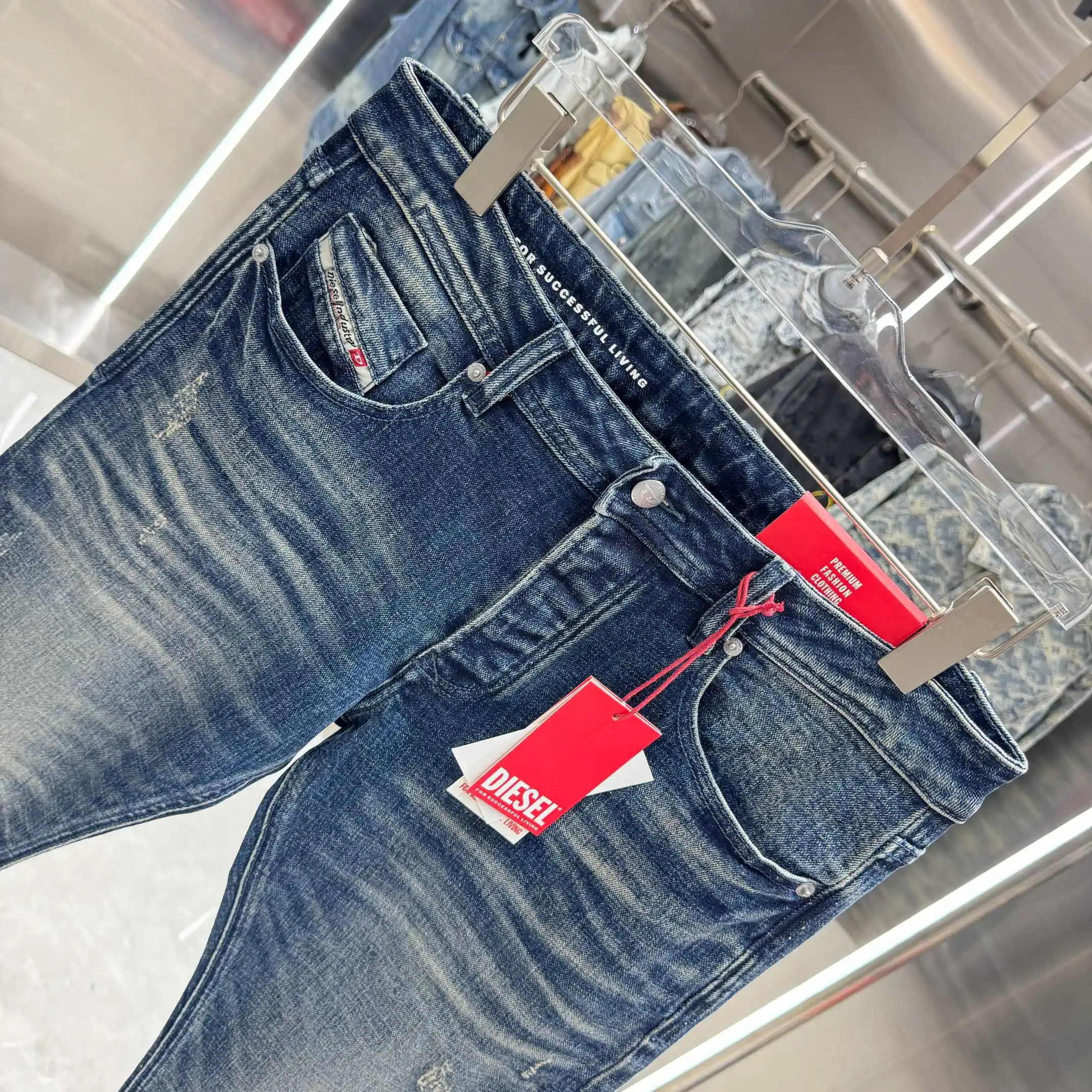 Diesel Distressed Slim-Fit Jeans D22019128 — view 4