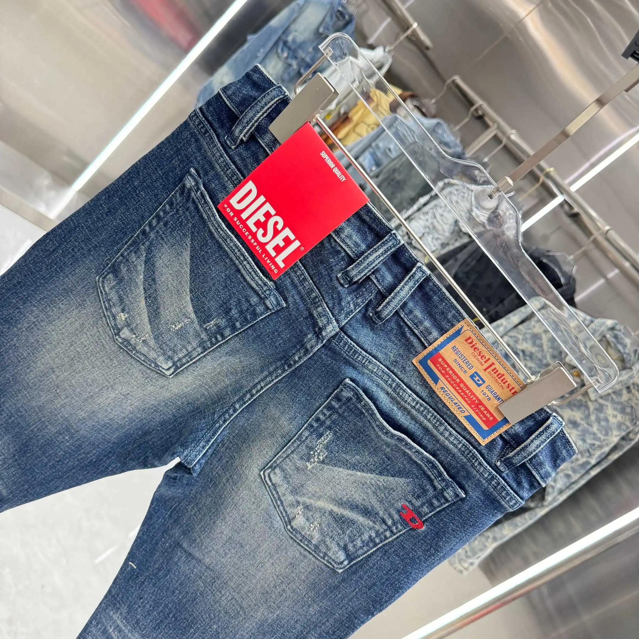 Diesel Distressed Slim-Fit Jeans D22019128 — view 5