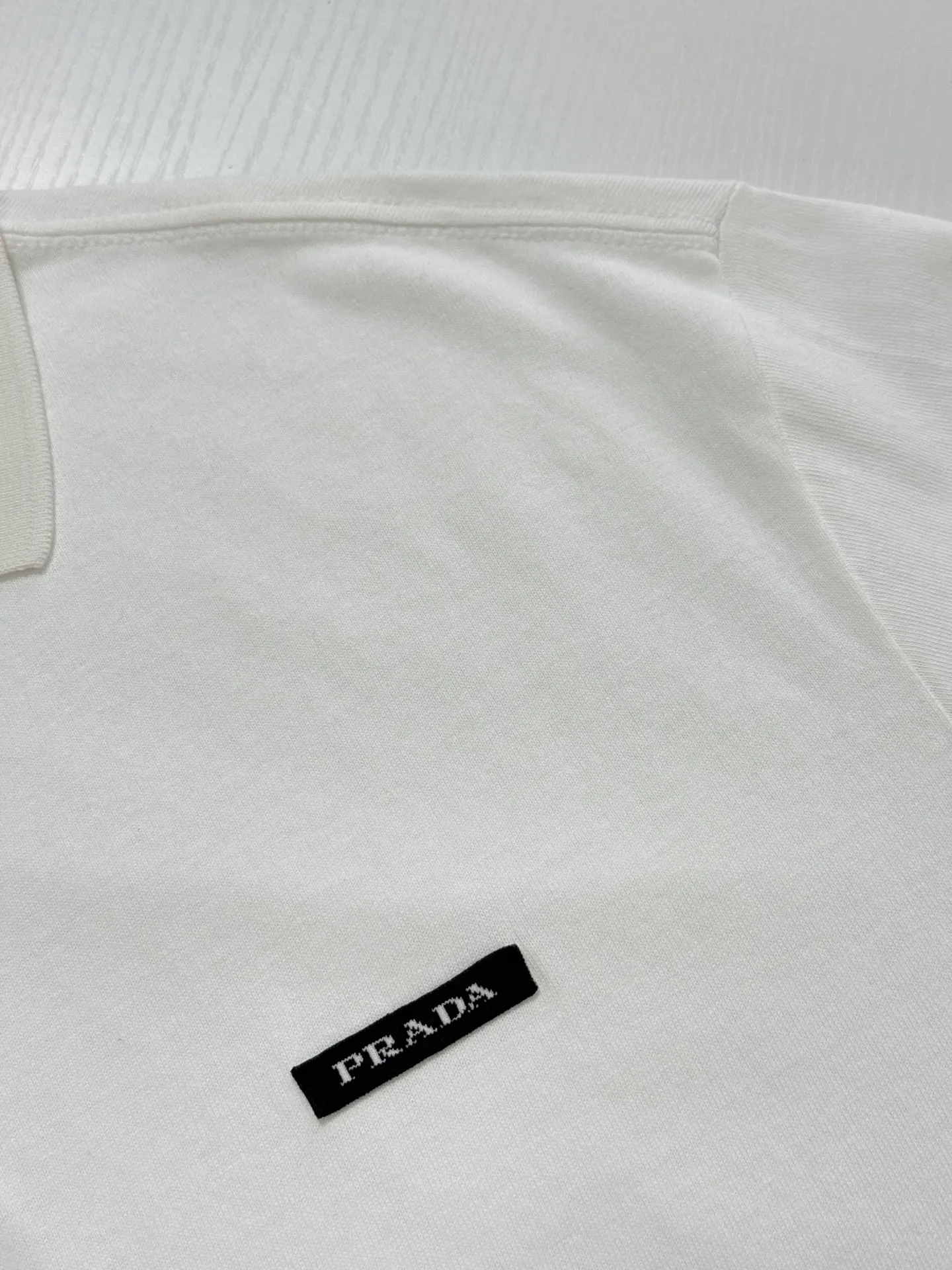 Logo-Patch Long-Sleeve Cotton Polo Shirt D22022051 — view 5