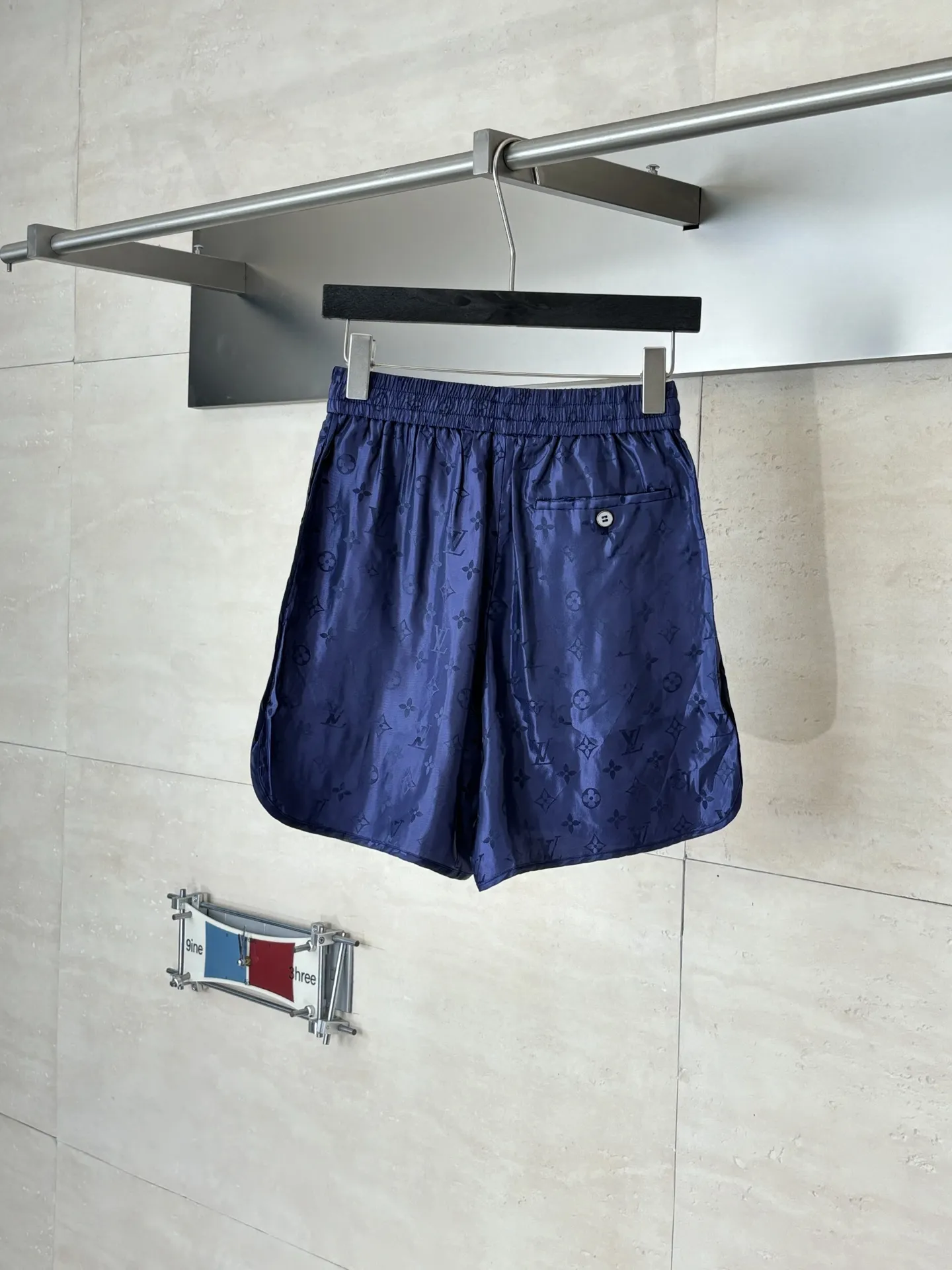 Monogram Jacquard Satin Beach Shorts D22518603 — view 2