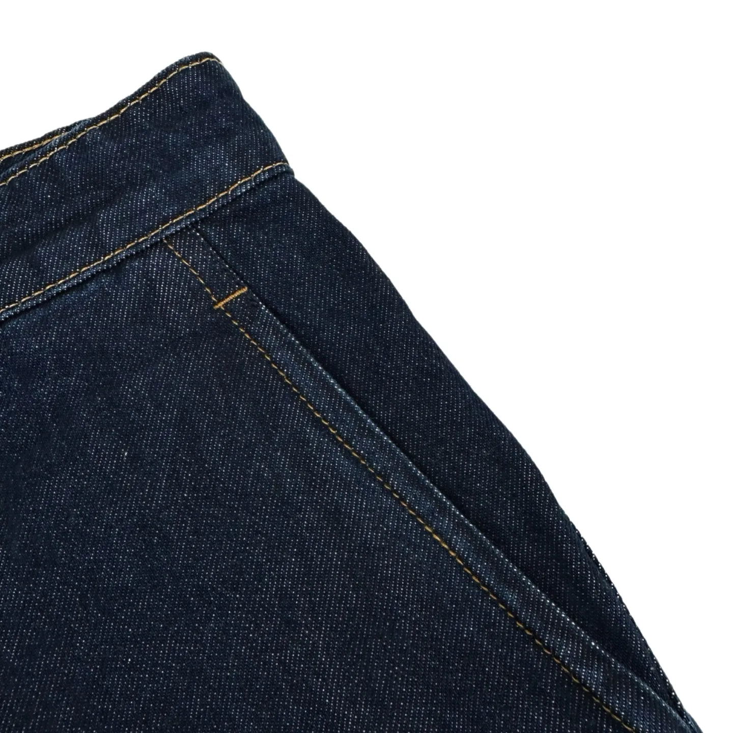 Leather Patch Indigo Denim Shorts D22522321 — view 9