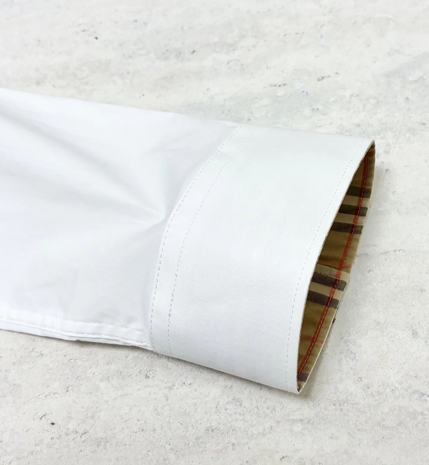 Check-Trim Cotton Poplin Shirt D22519096 — view 7