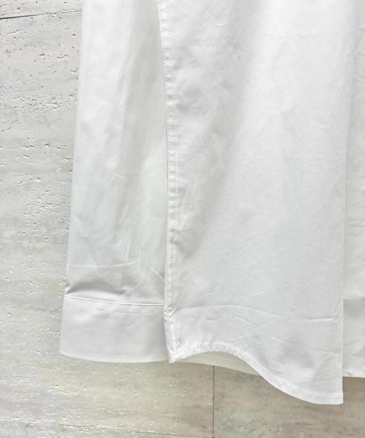 Check-Trim Cotton Poplin Shirt D22519096 — view 8