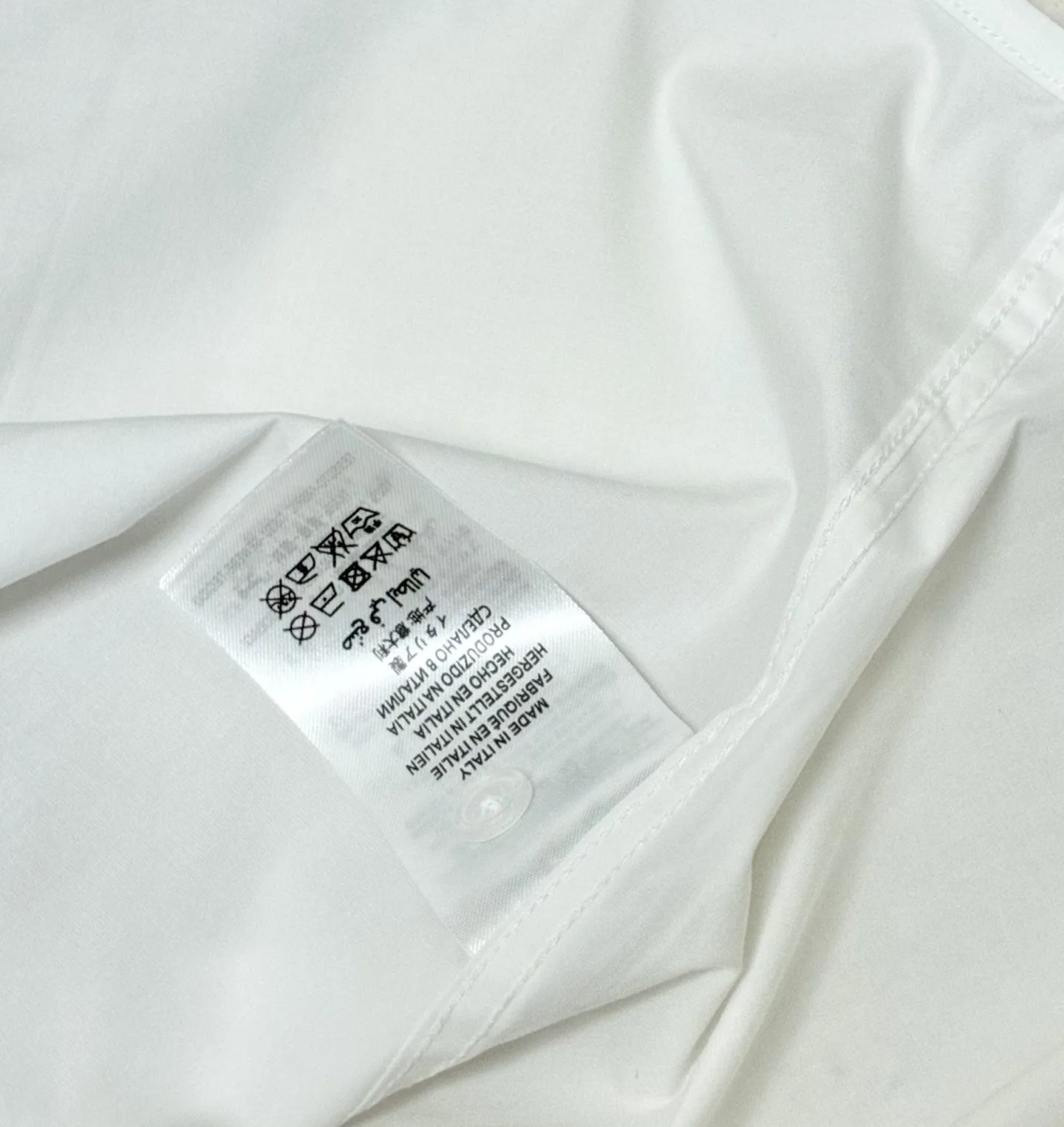 Check-Trim Cotton Poplin Shirt D22519096 — view 9