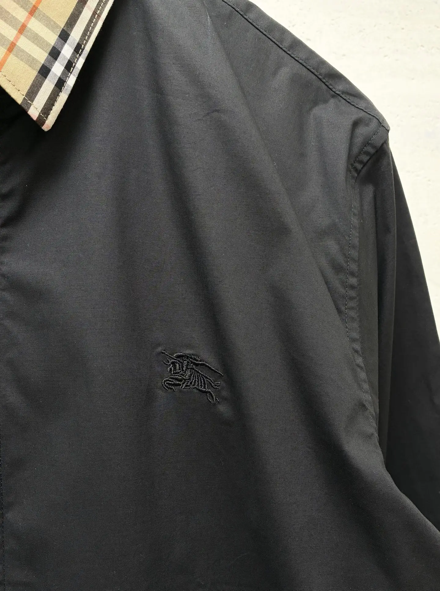 Check-Collar Cotton Poplin Shirt D22519095 — view 5