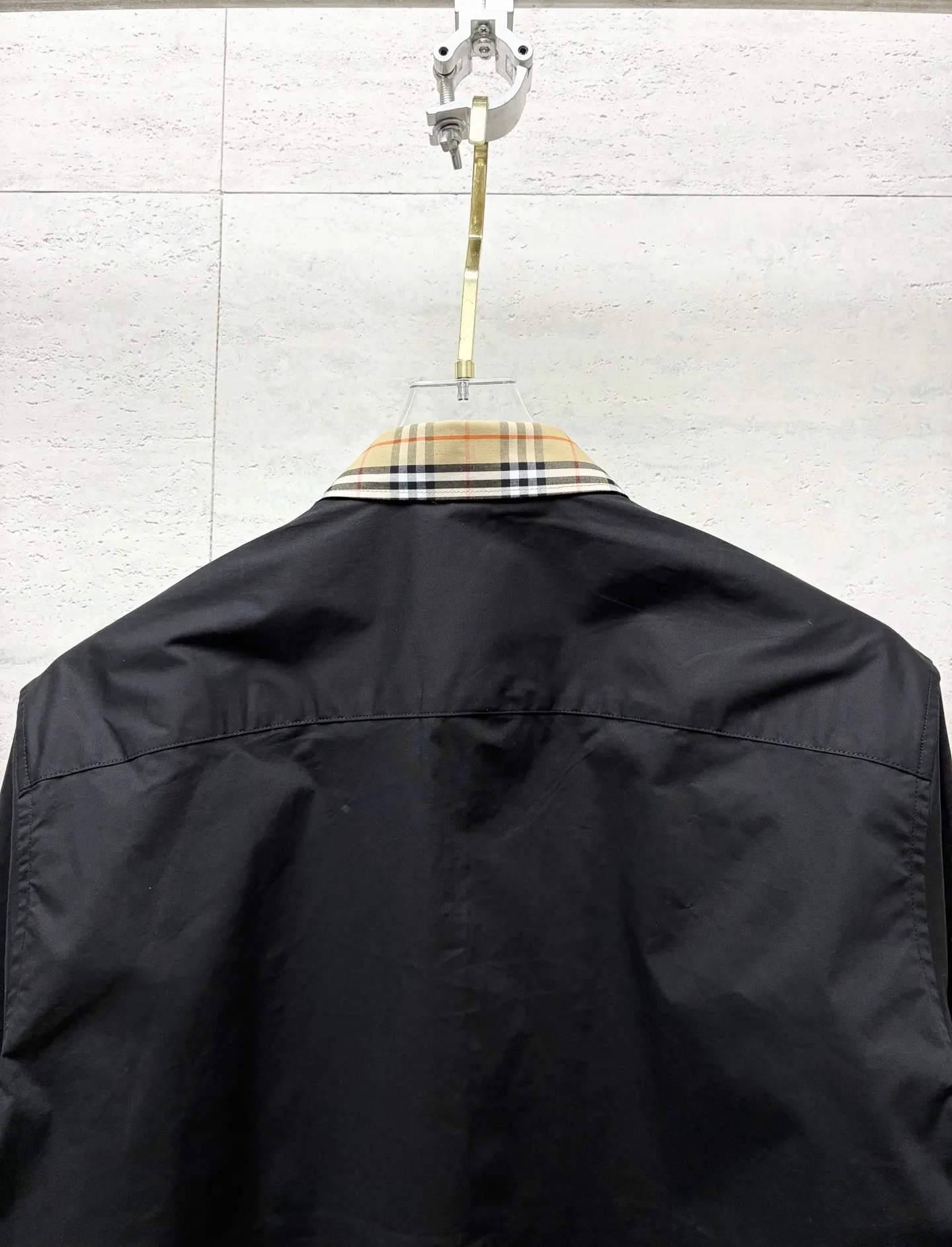 Check-Collar Cotton Poplin Shirt D22519095 — view 7