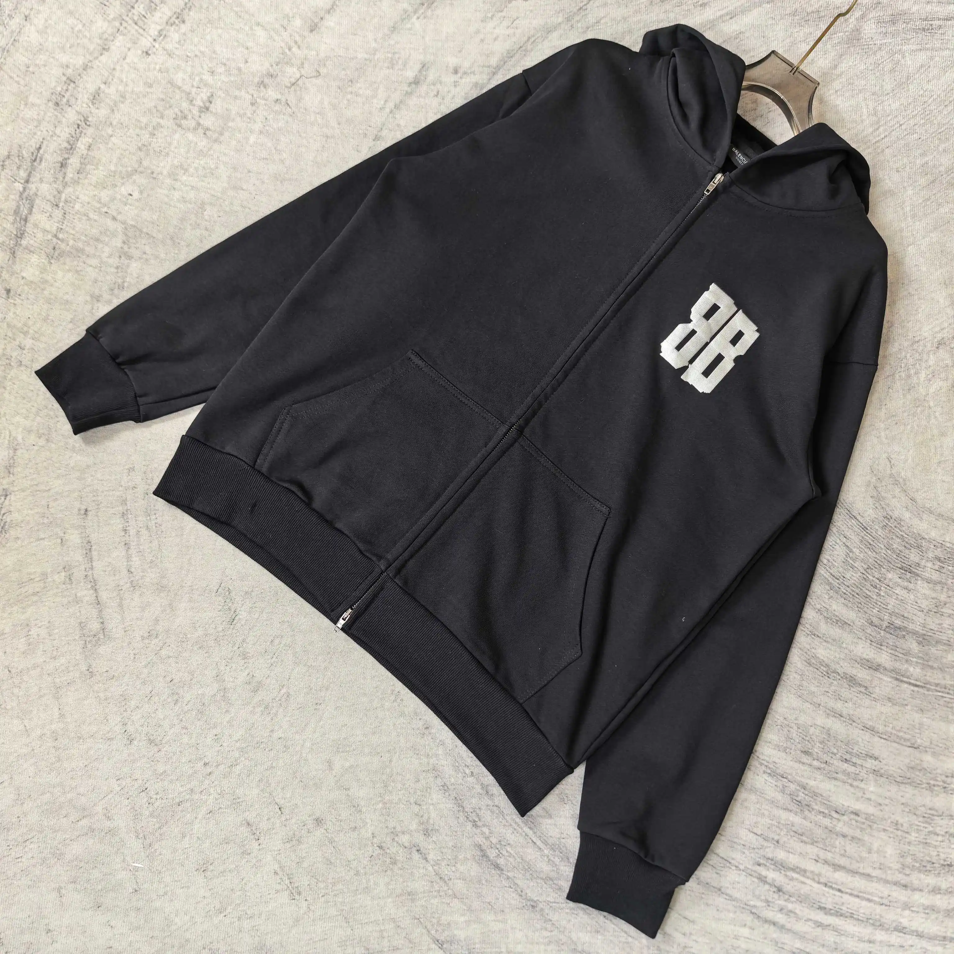Tape Type Oversized Zip-Up Hoodie D22524500 — view 4