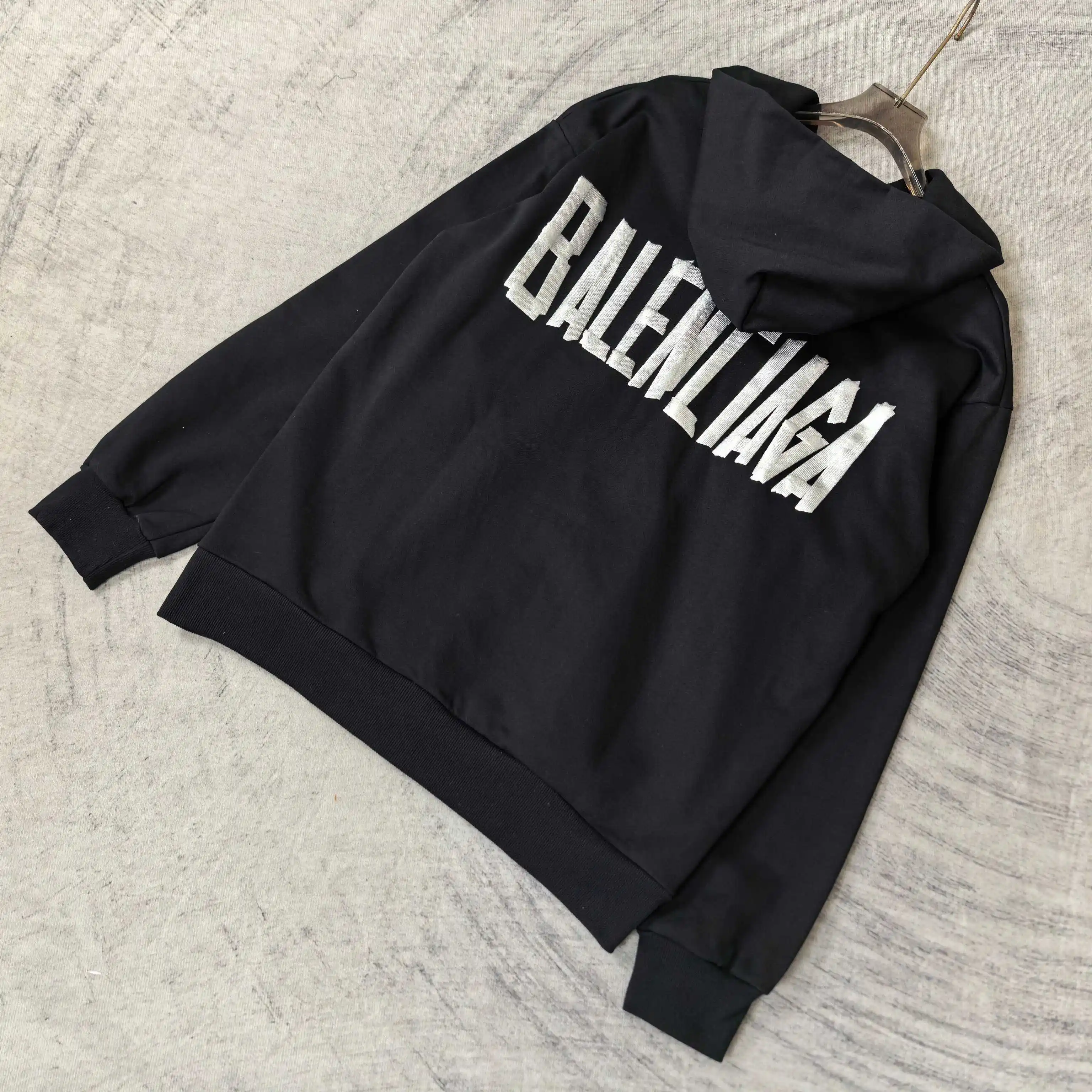 Tape Type Oversized Zip-Up Hoodie D22524500 — view 5