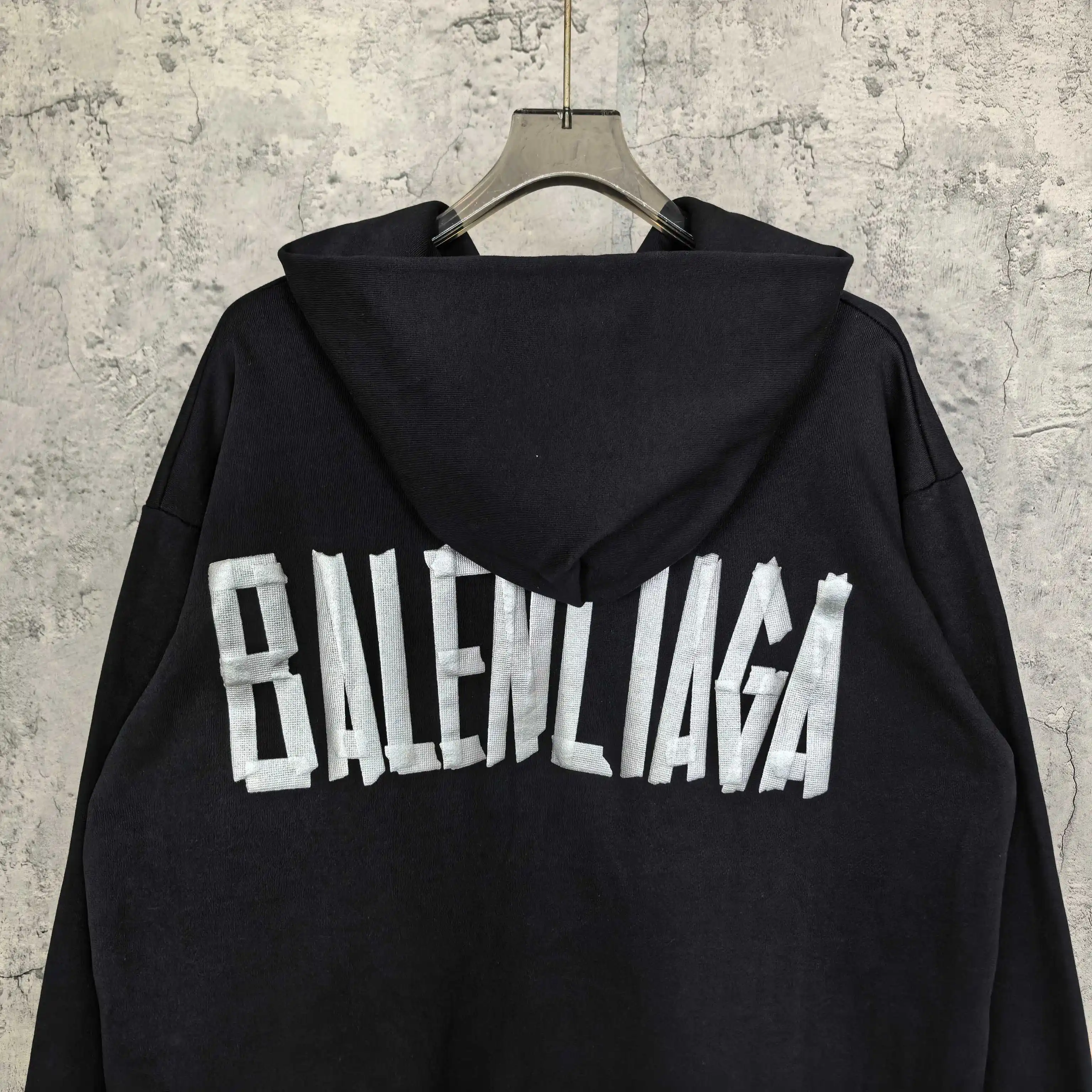 Tape Type Oversized Zip-Up Hoodie D22524500 — view 6