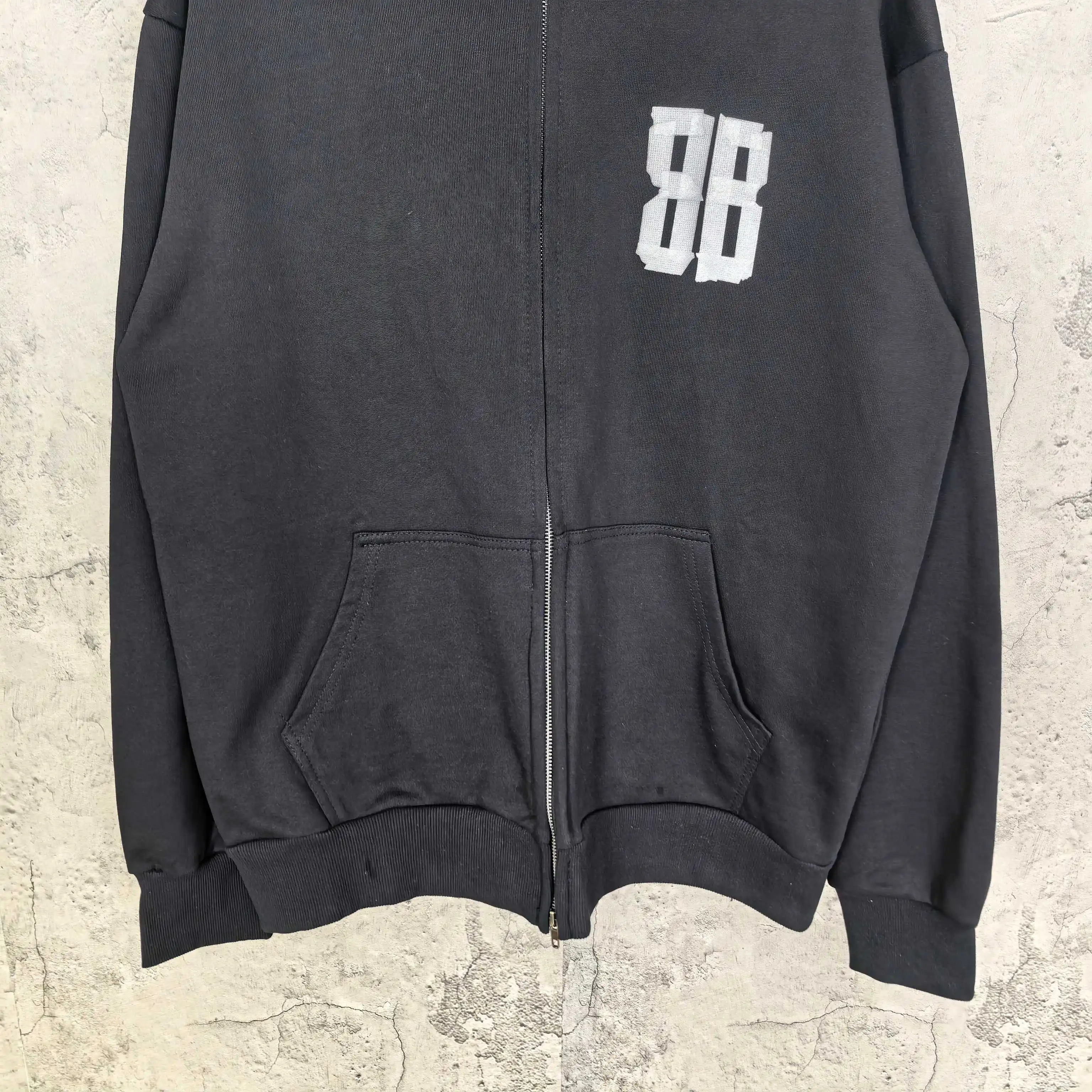 Tape Type Oversized Zip-Up Hoodie D22524500 — view 10