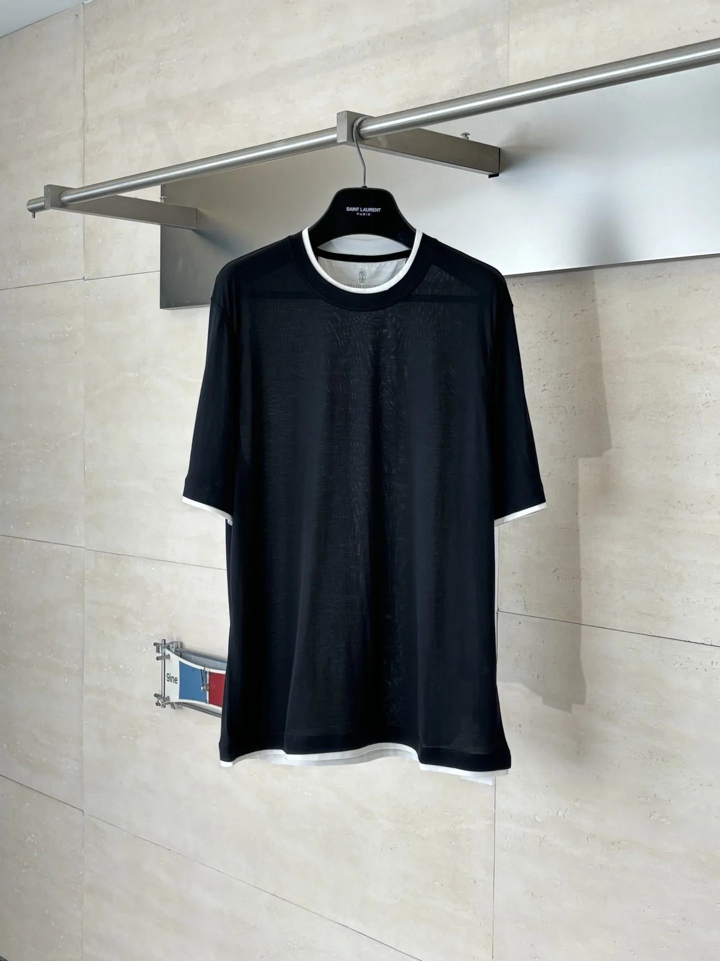 Layered Silk-Blend Crew-Neck T-Shirt D22518644
