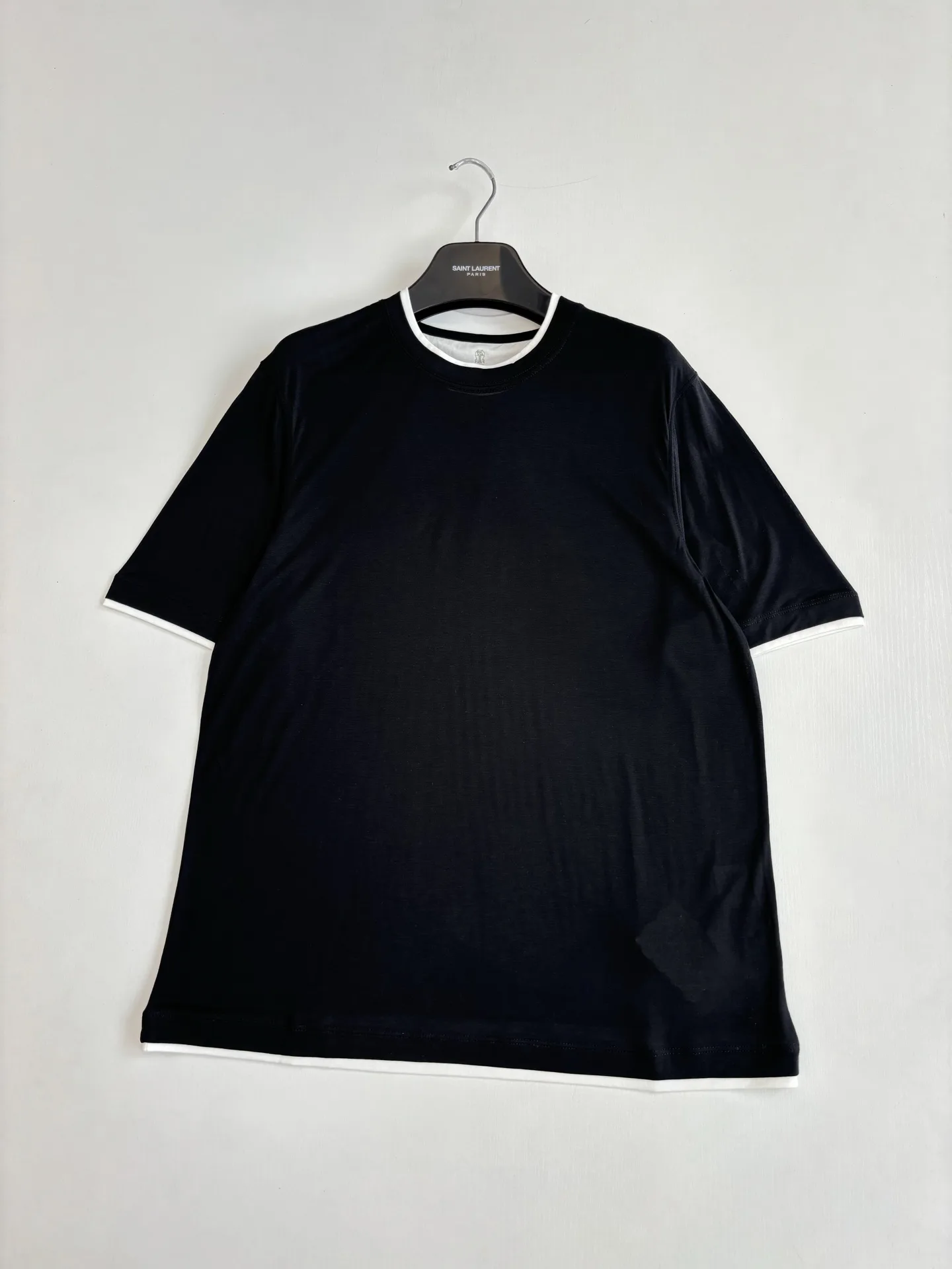 Layered Silk-Blend Crew-Neck T-Shirt D22518644 — view 3