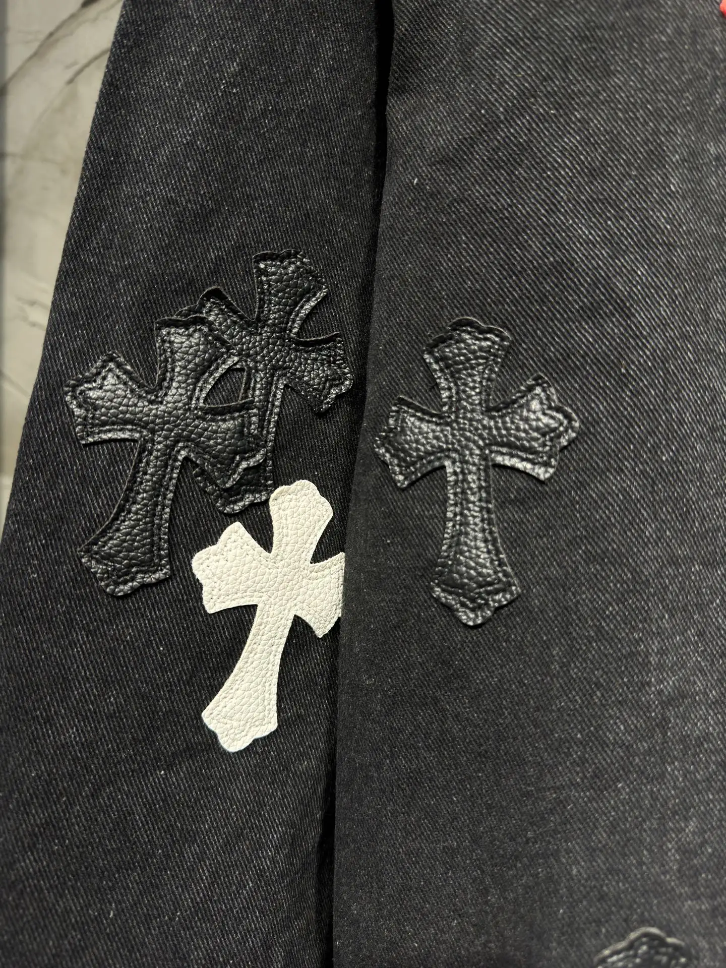 Cross-Patch Denim Overshirt Jacket D22524345 — view 10